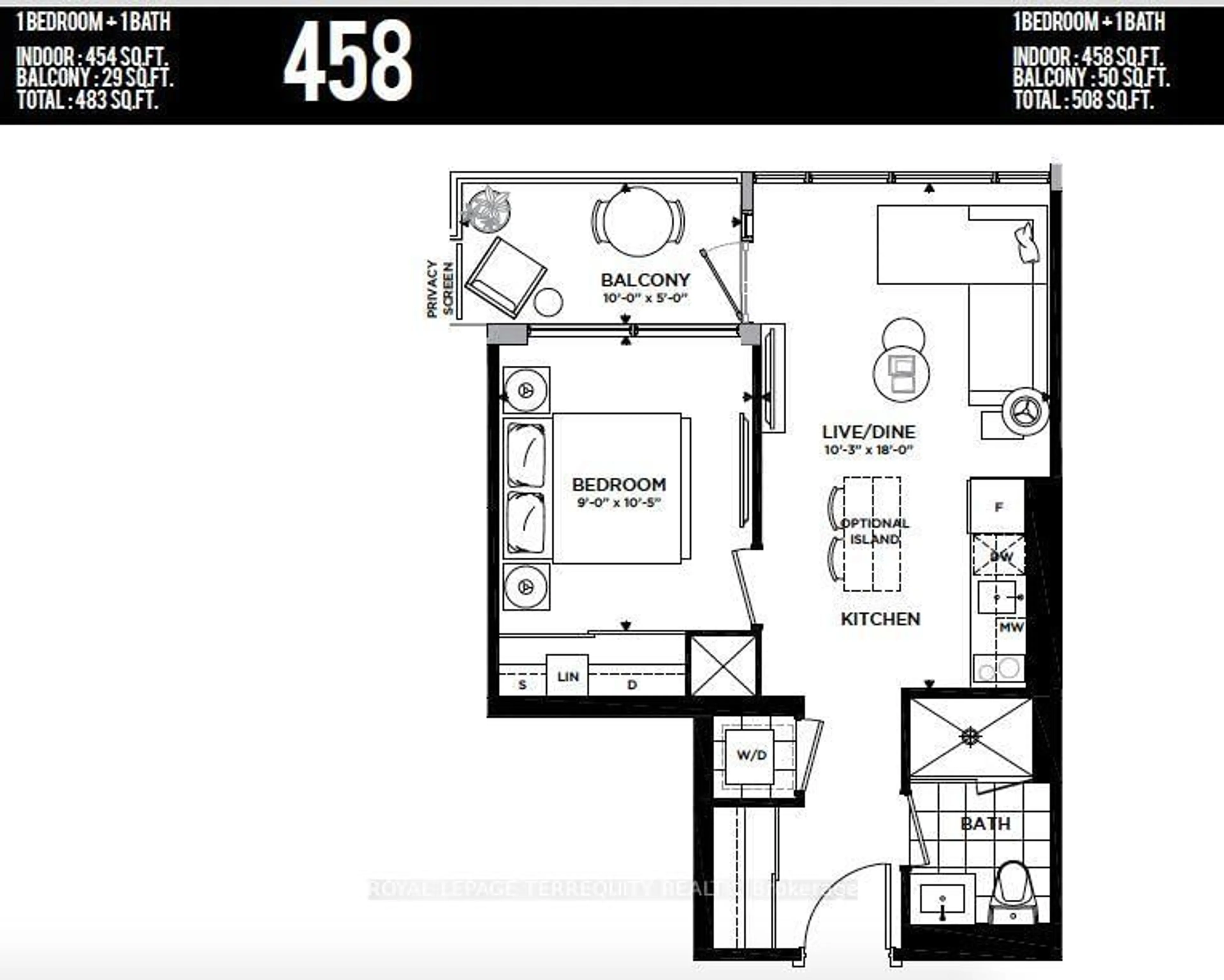 Floor plan for 576 Front St #627, Toronto Ontario M5V 1C1