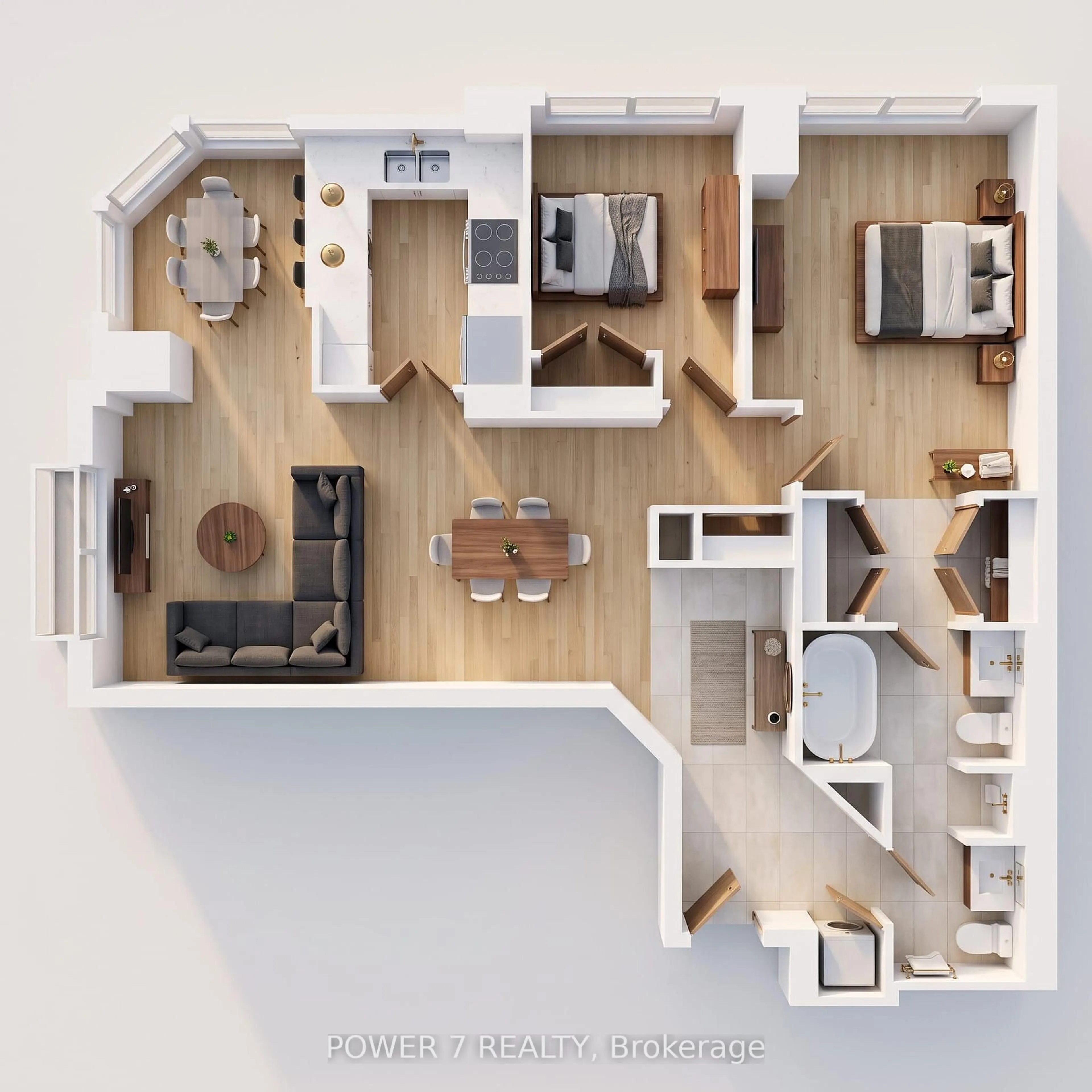 Floor plan for 8 Park Rd #2512, Toronto Ontario M4W 3S5