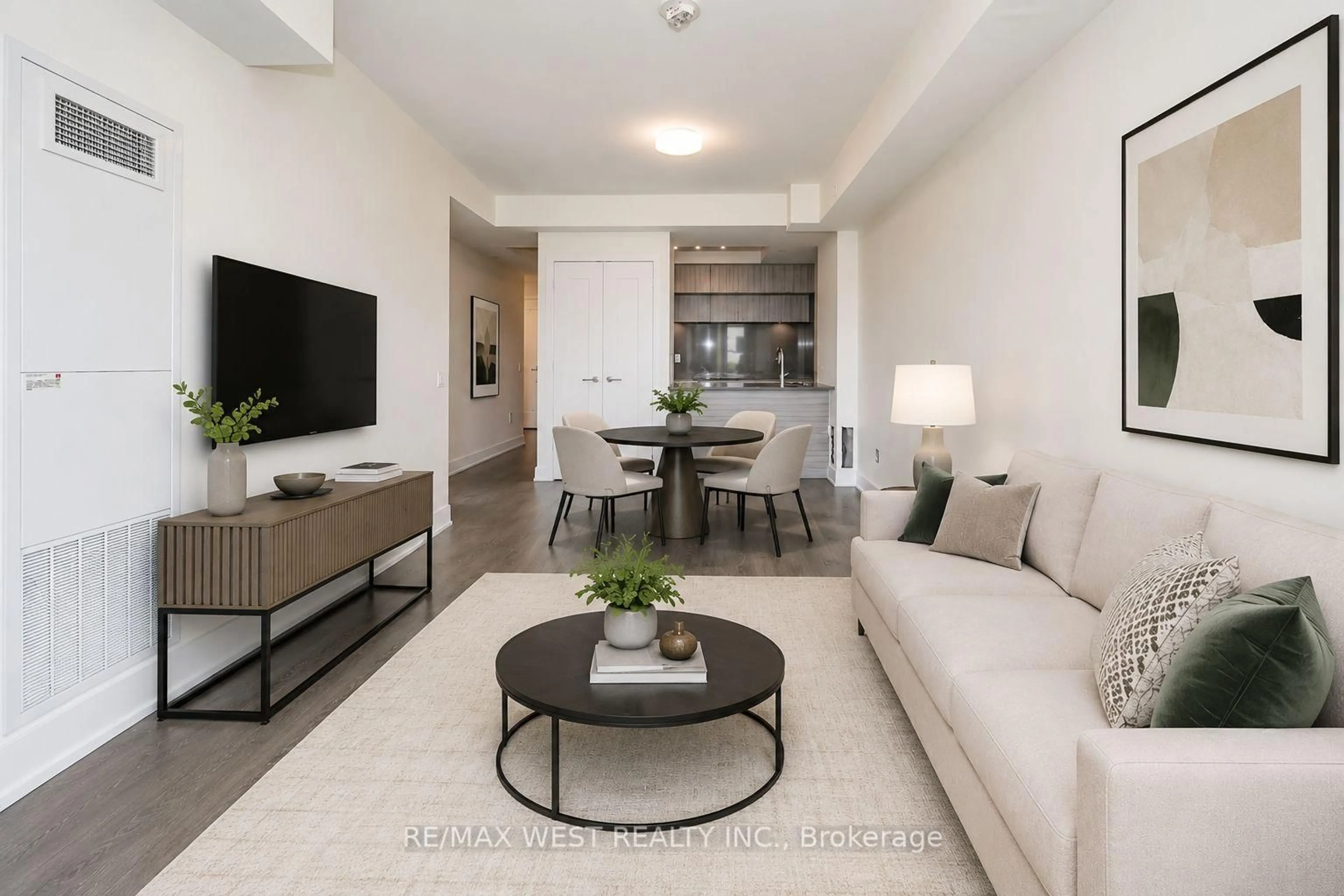 Living room with furniture, unknown for 80 Vanauley St #203, Toronto Ontario M5T 0C9