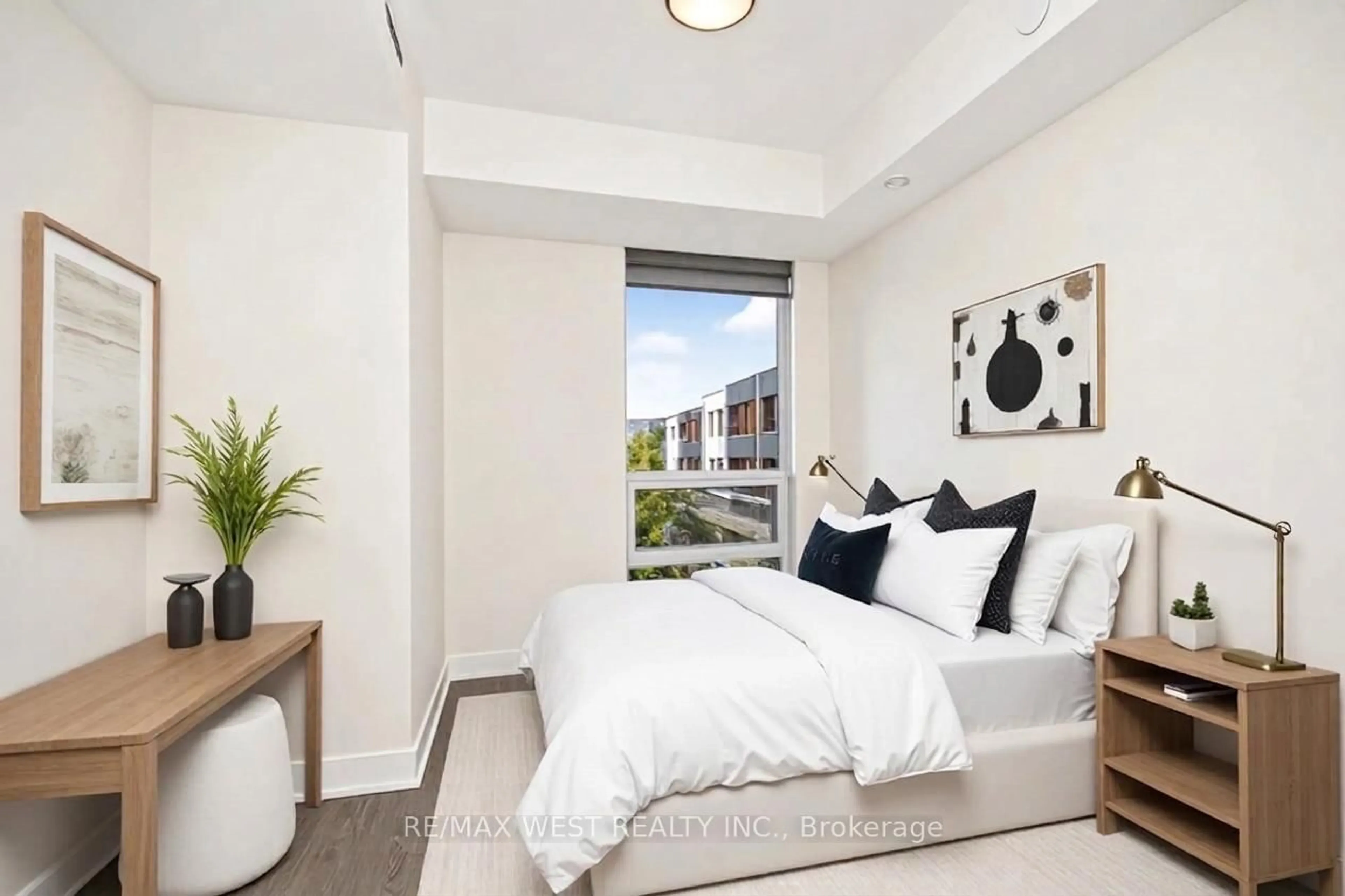 Bedroom with bed, unknown for 80 Vanauley St #203, Toronto Ontario M5T 0C9