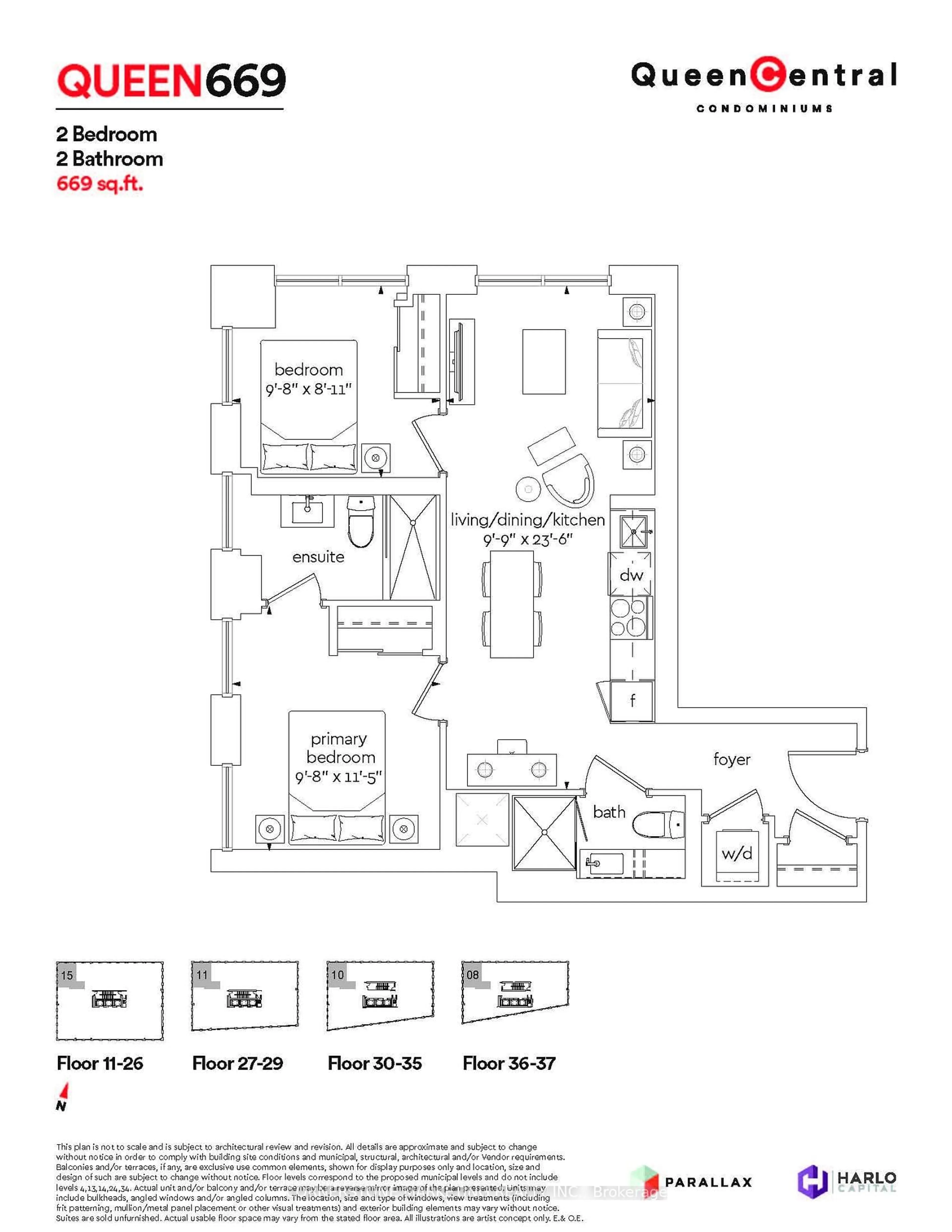 Floor plan for 100 Queen St #1215, Toronto Ontario M5C 0B5