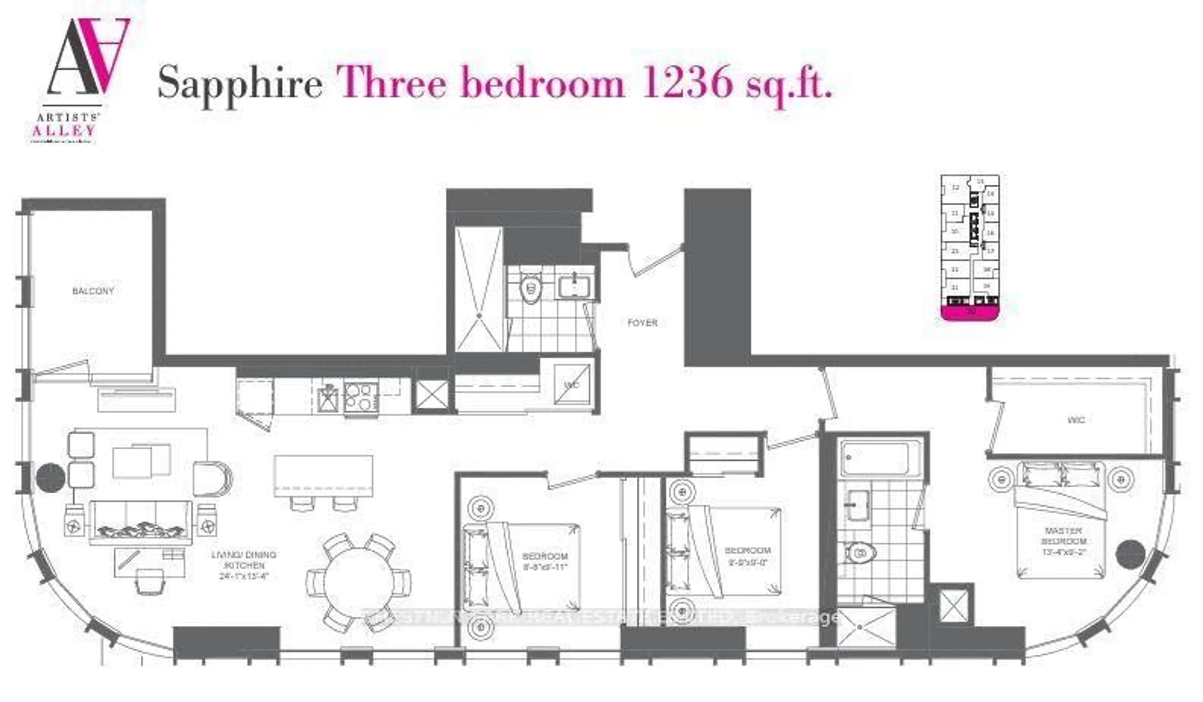 Floor plan for 121 St Patrick St #201, Toronto Ontario M5T 3C1