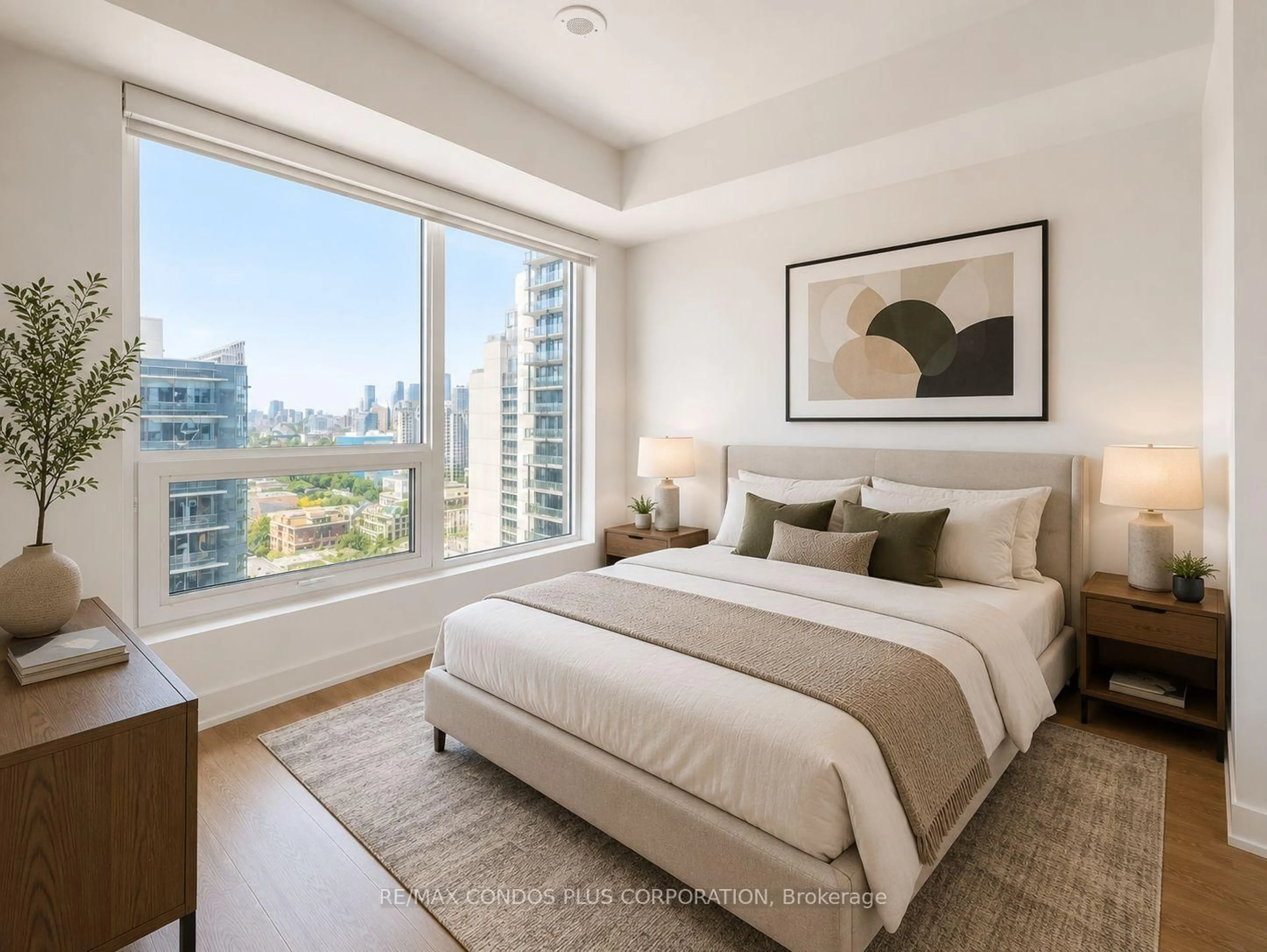 Bedroom with bed, unknown for 108 Peter St #2101, Toronto Ontario M5V 0W2