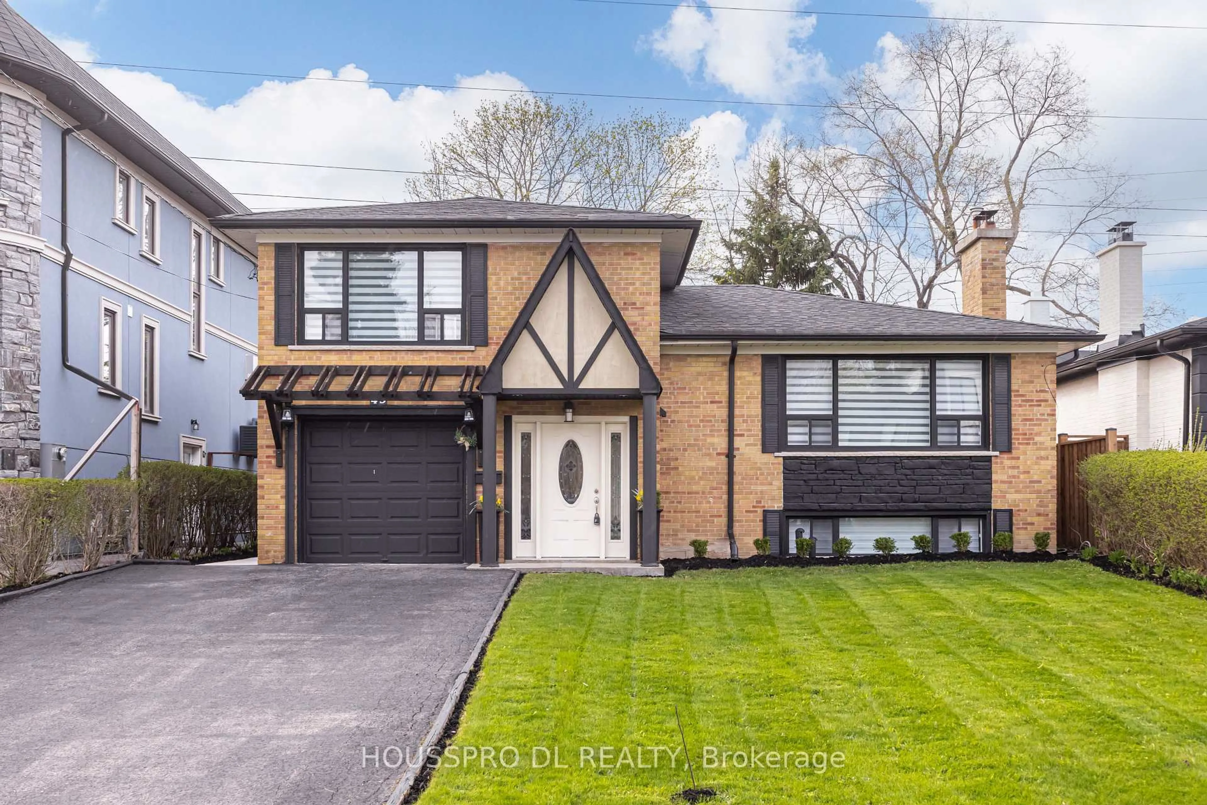 Home with brick exterior material, street for 49 Bowerbank Dr, Toronto Ontario M2M 1Z9