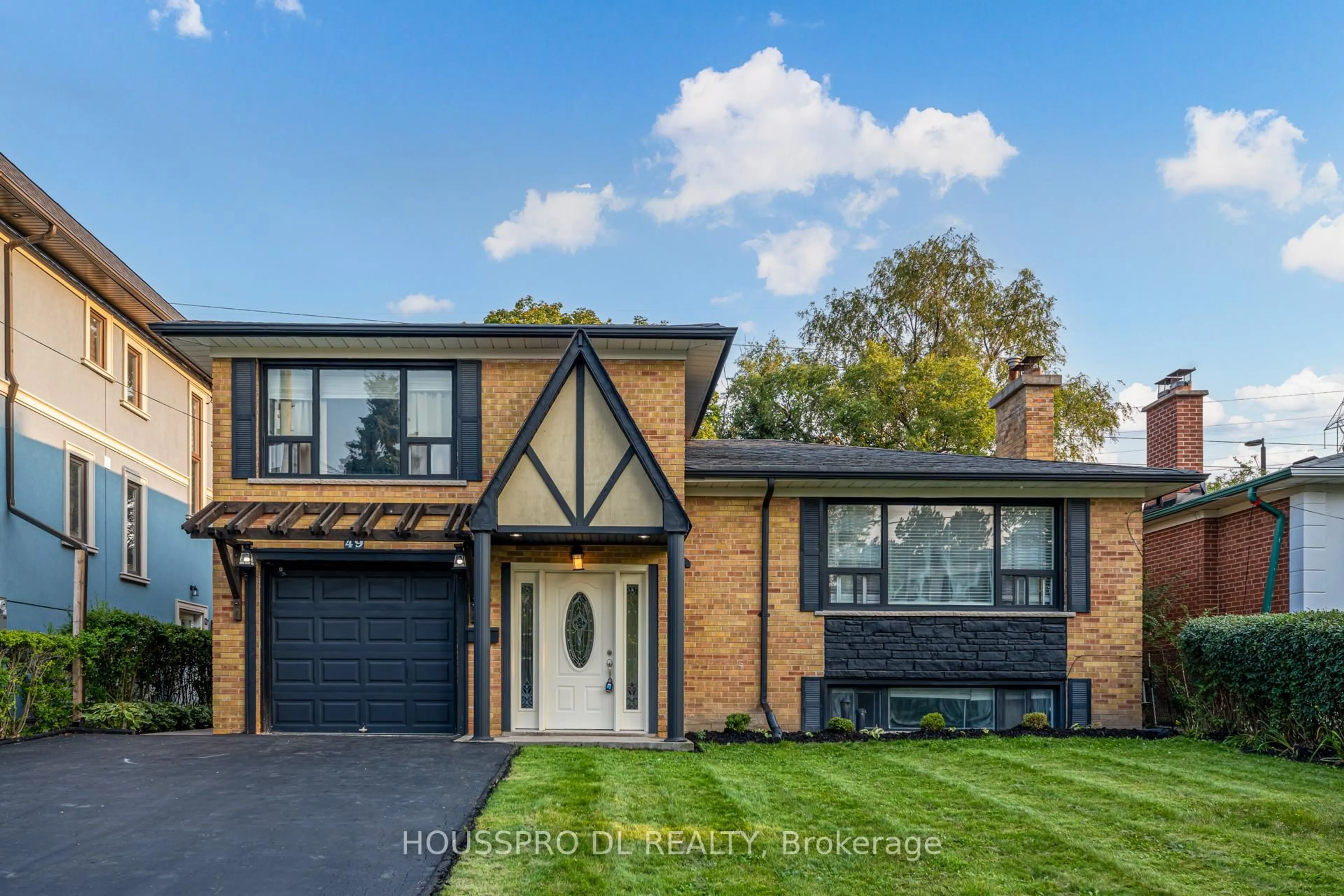 Home with brick exterior material, street for 49 Bowerbank Dr, Toronto Ontario M2M 1Z9
