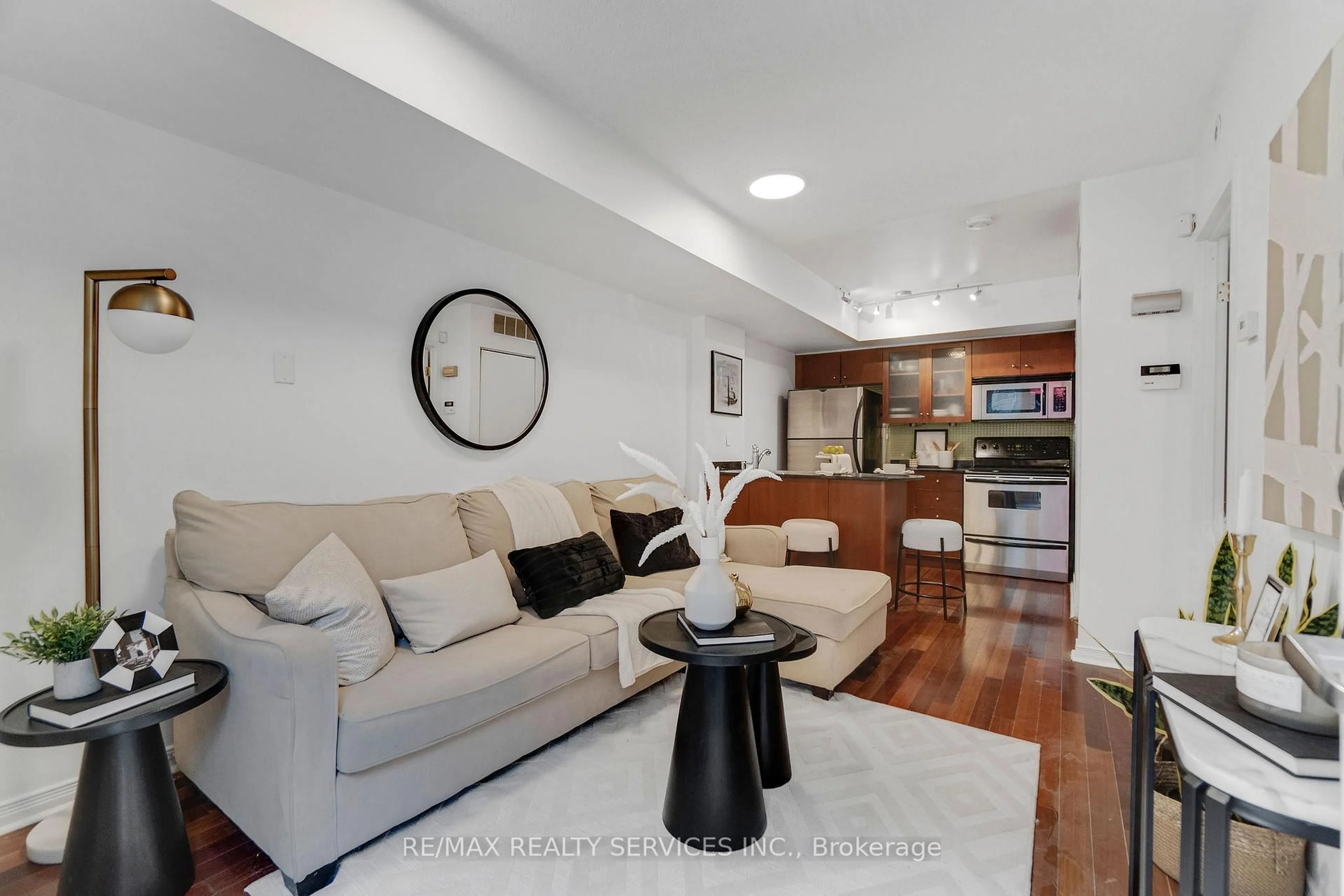 Living room with furniture, unknown for 38 Western Battery Rd #632, Toronto Ontario M6K 3N9