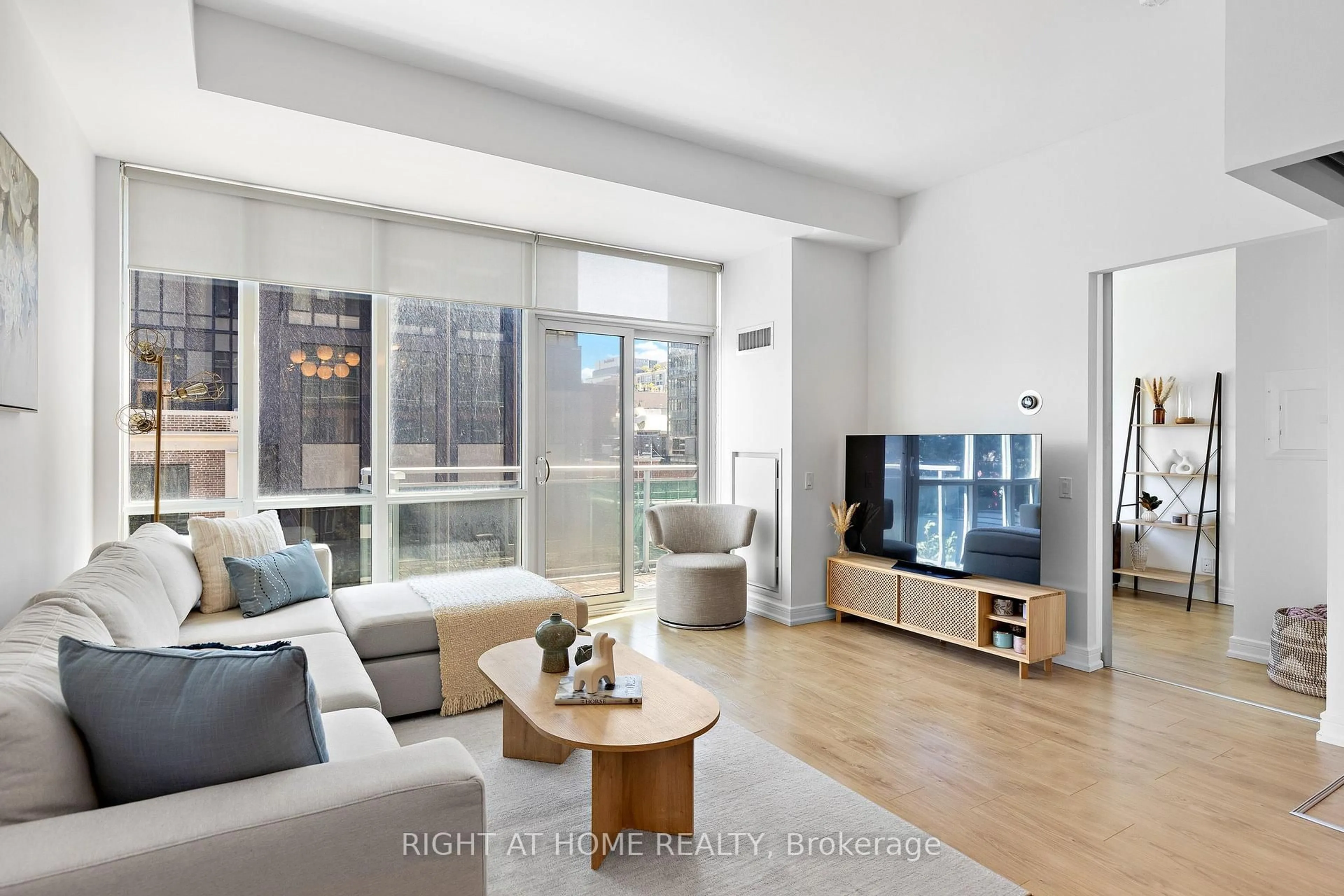 Living room with furniture, unknown for 116 George St #N505, Toronto Ontario M5A 3S2