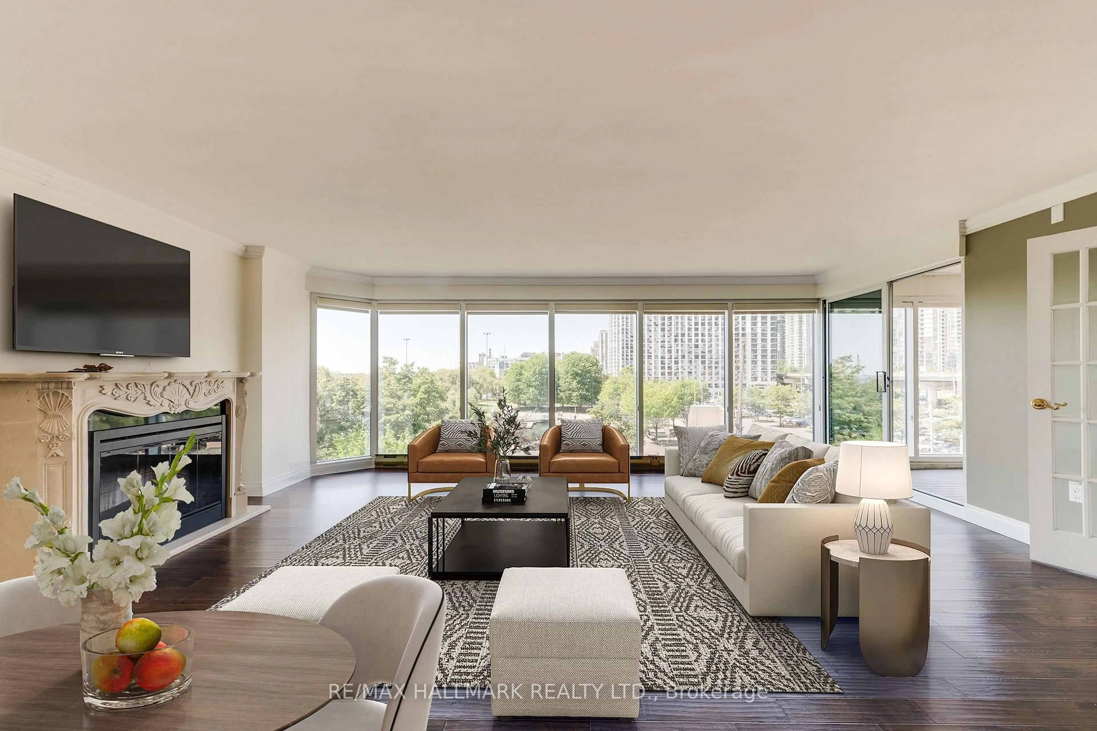 Living room with furniture, unknown for 251 Queens Quay #404, Toronto Ontario M5J 2N6
