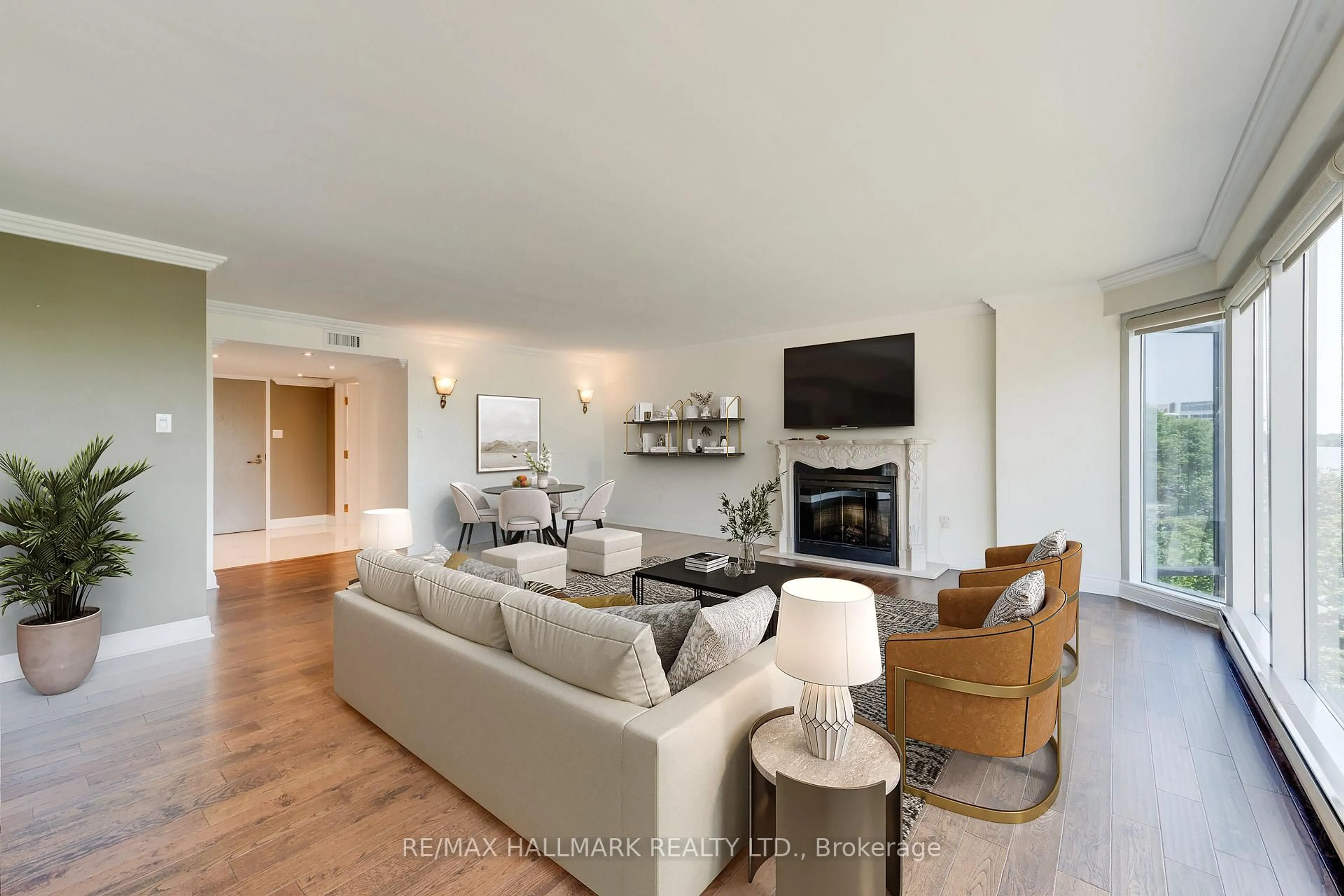 Living room with furniture, unknown for 251 Queens Quay #404, Toronto Ontario M5J 2N6