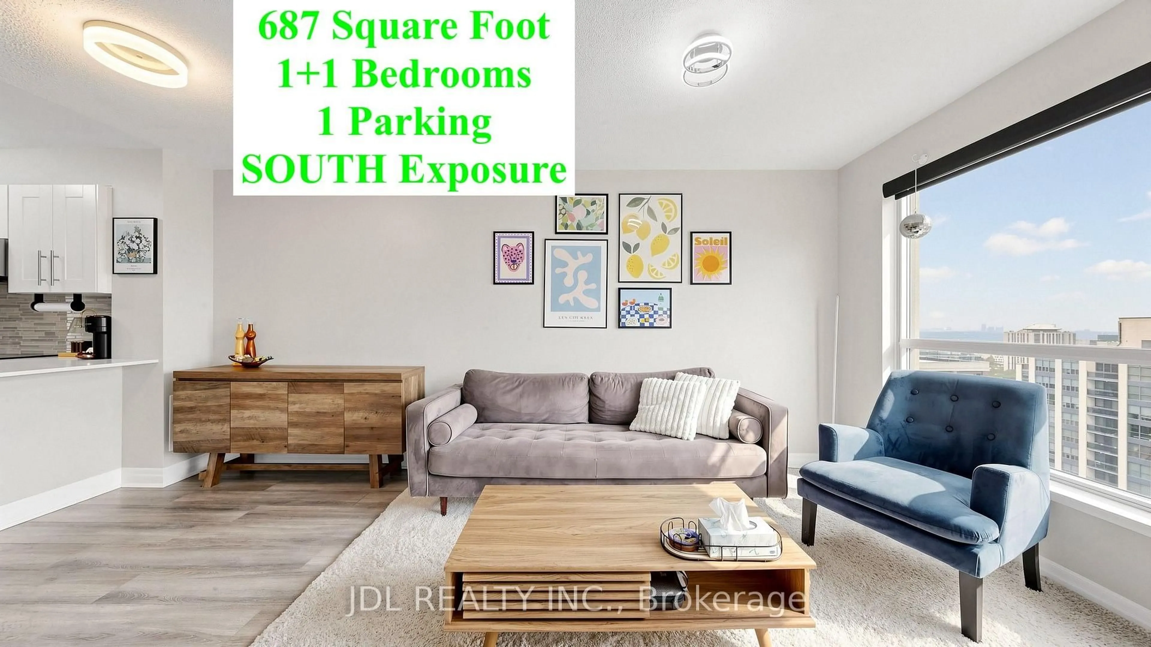 Living room with furniture, unknown for 21 Hillcrest Ave #2005, Toronto Ontario M2N 7K2