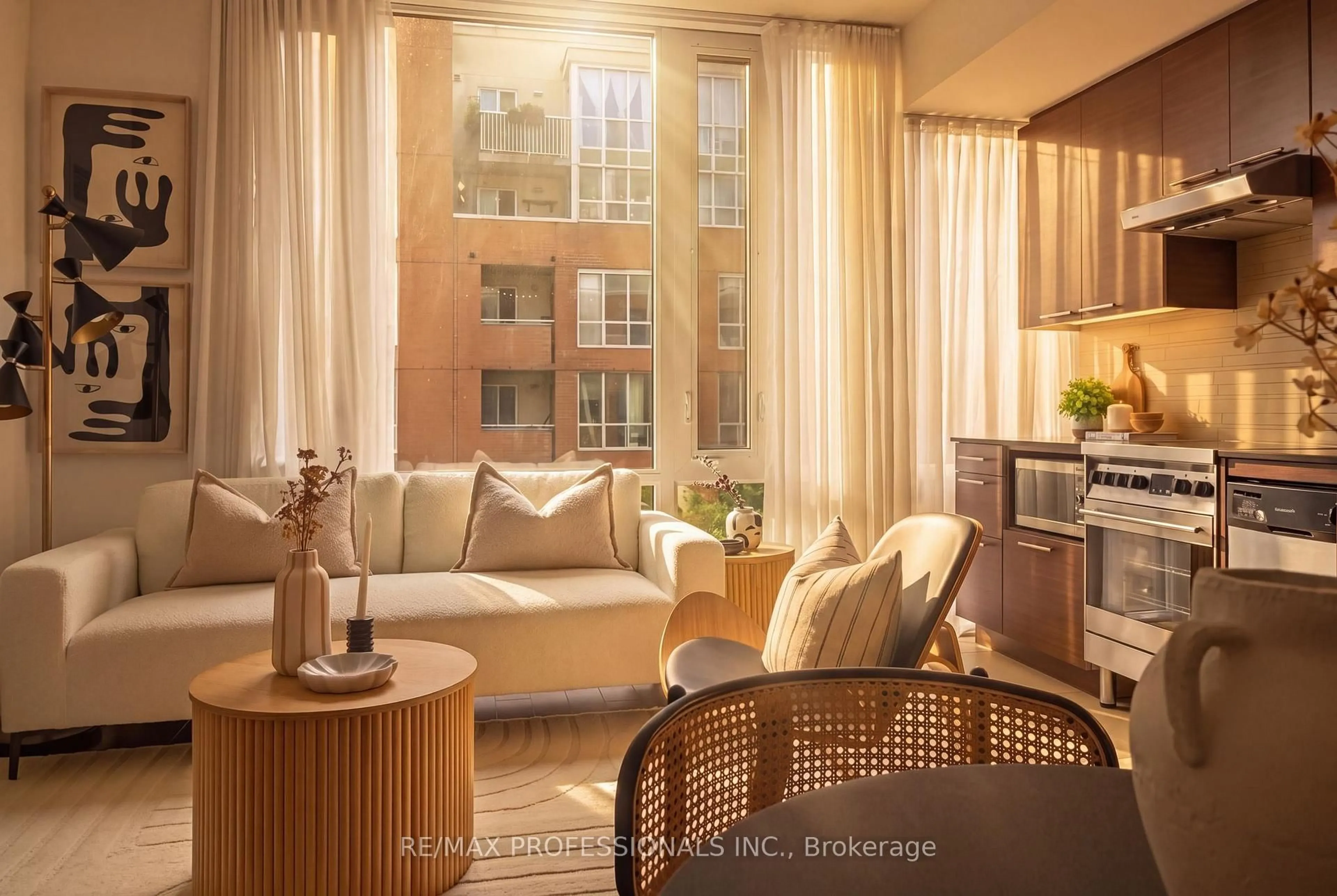 Living room with furniture, unknown for 3 Market St #422, Toronto Ontario M5E 0A3