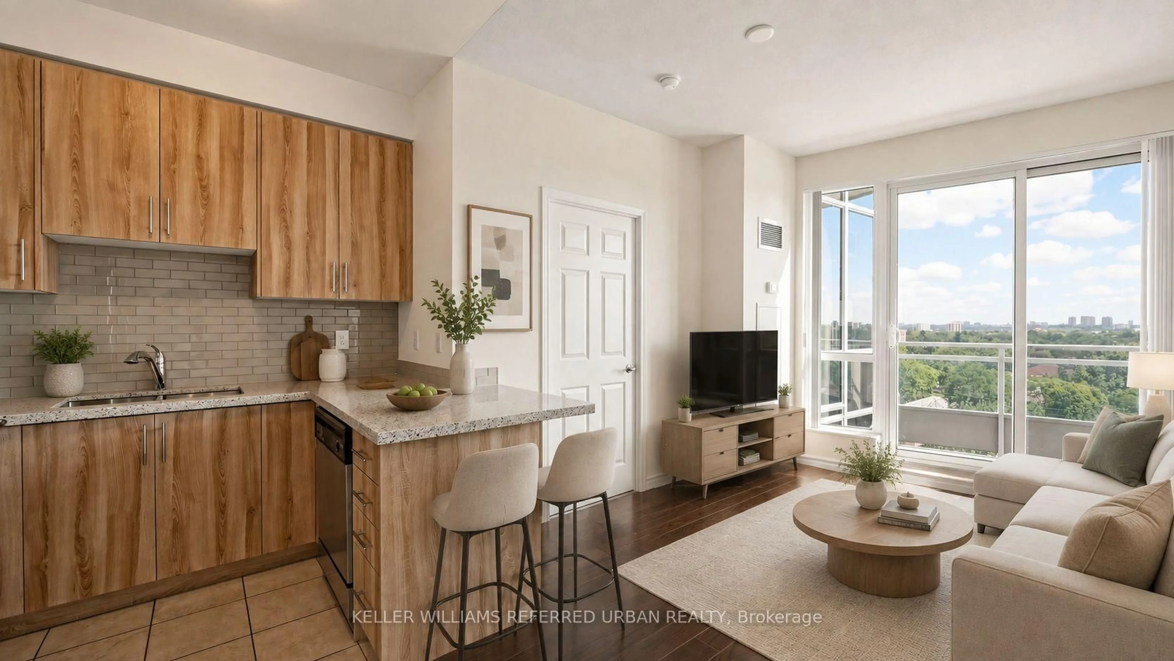Open concept kitchen, unknown for 18 Holmes Ave #912, Toronto Ontario M2N 0E1