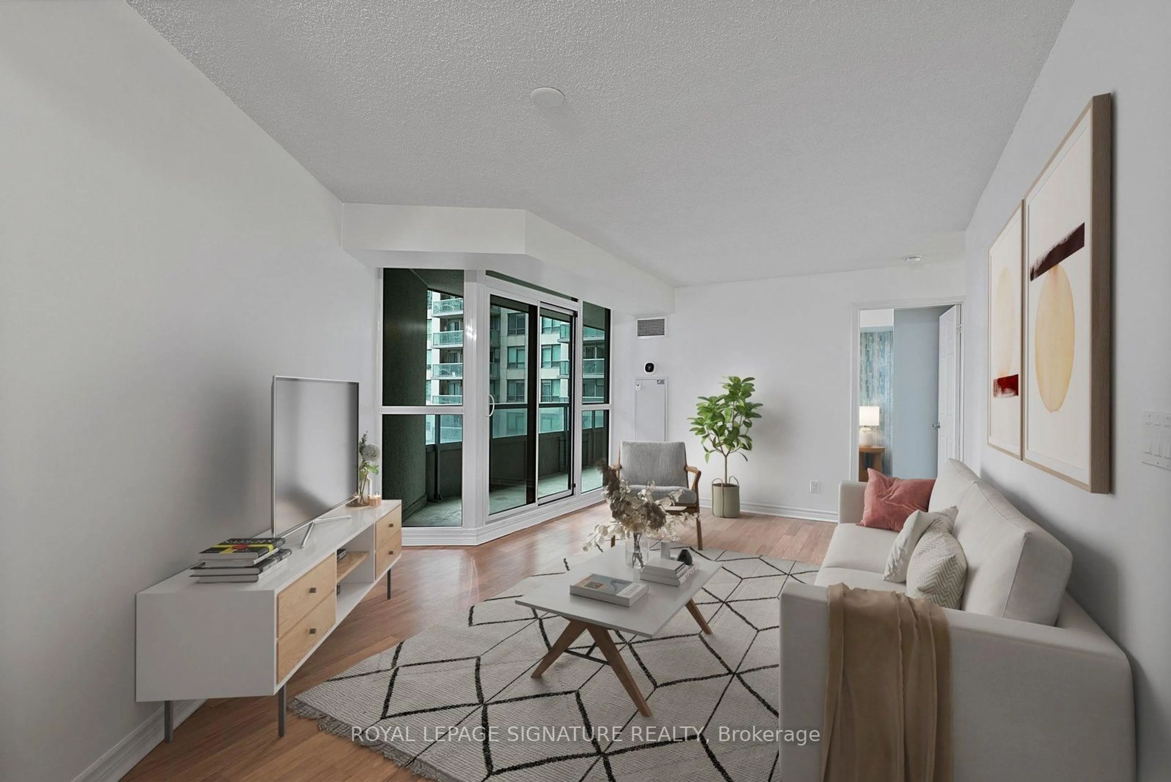 Living room with furniture, unknown for 19 Grand Trunk Cres #801, Toronto Ontario M5J 3A3