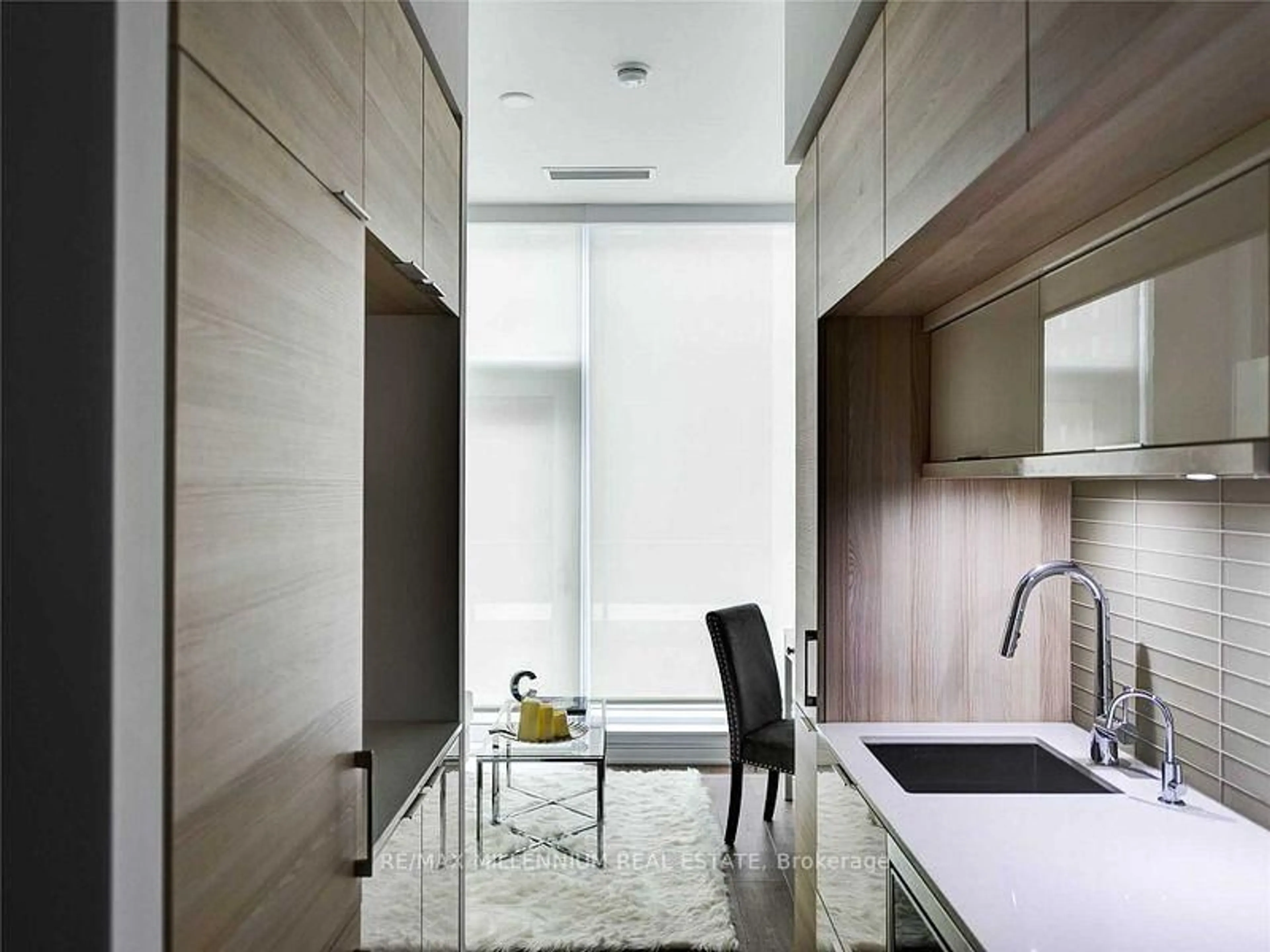 Contemporary kitchen, ceramic/tile floor for 88 Scott St #604, Toronto Ontario M5E 1X6