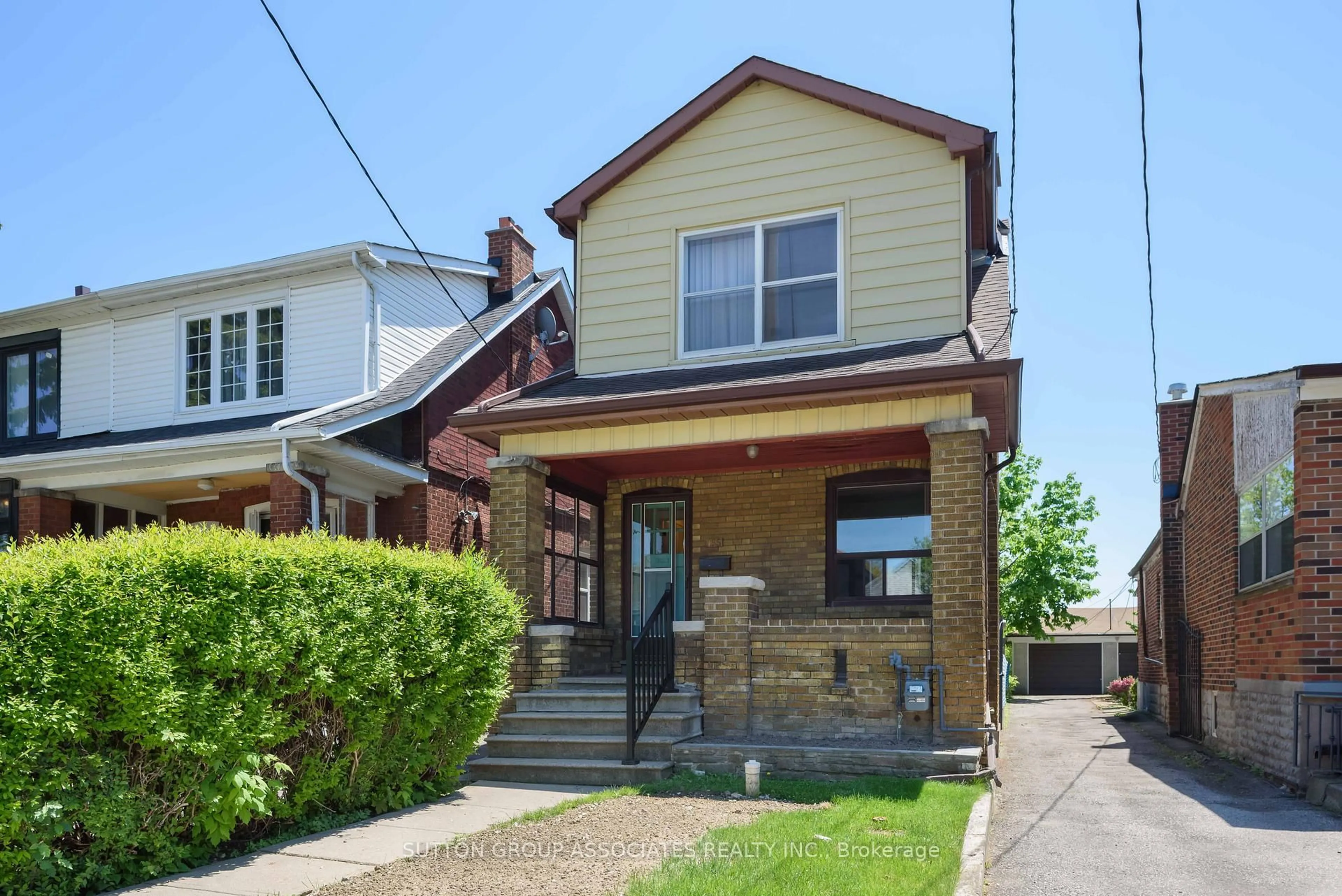 Home with brick exterior material, street for 155 Earlsdale Ave, Toronto Ontario M6E 1L3
