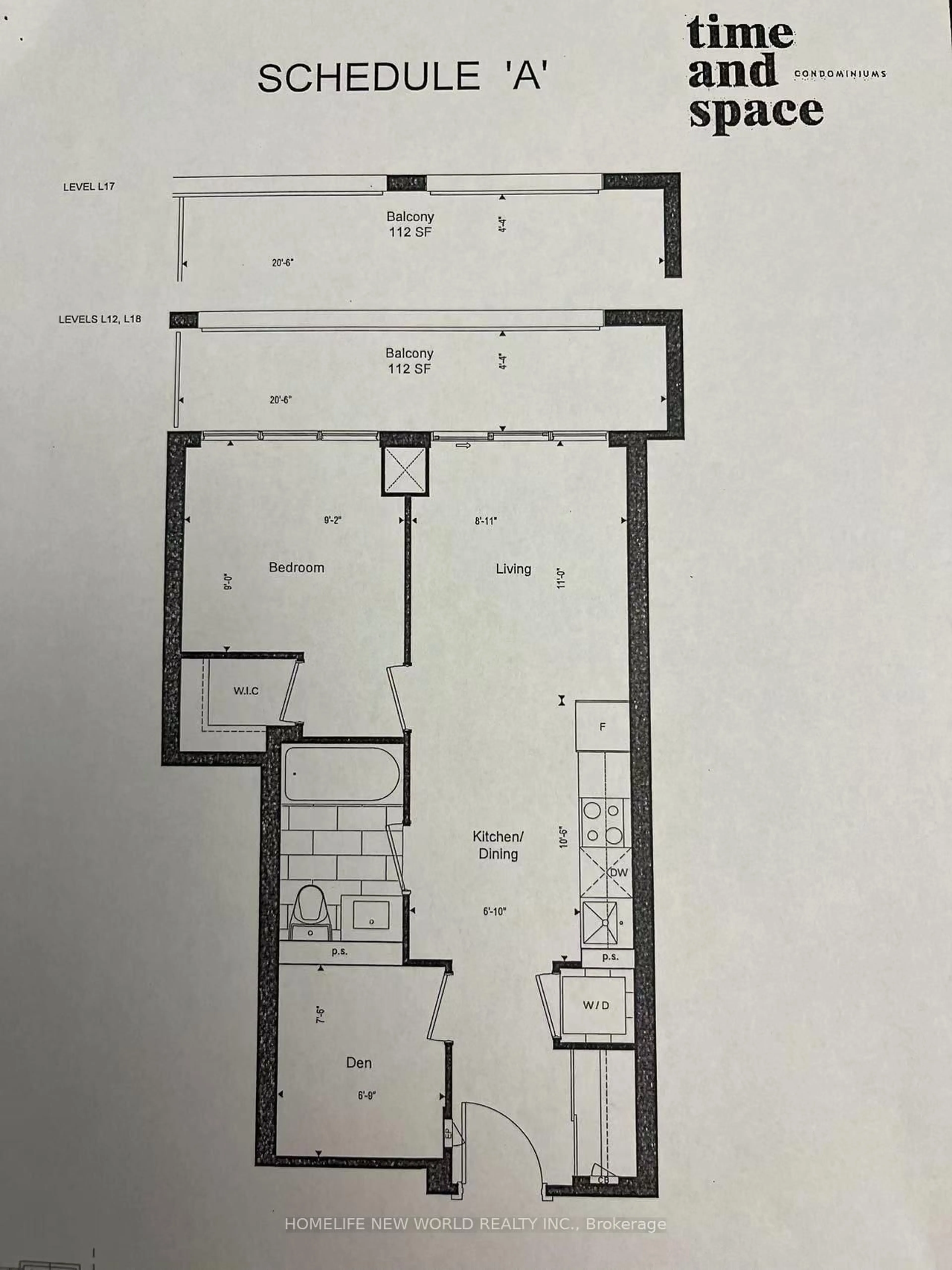 Floor plan for 135 Lower Sherbourne St #1839, Toronto Ontario M5A 1Y4