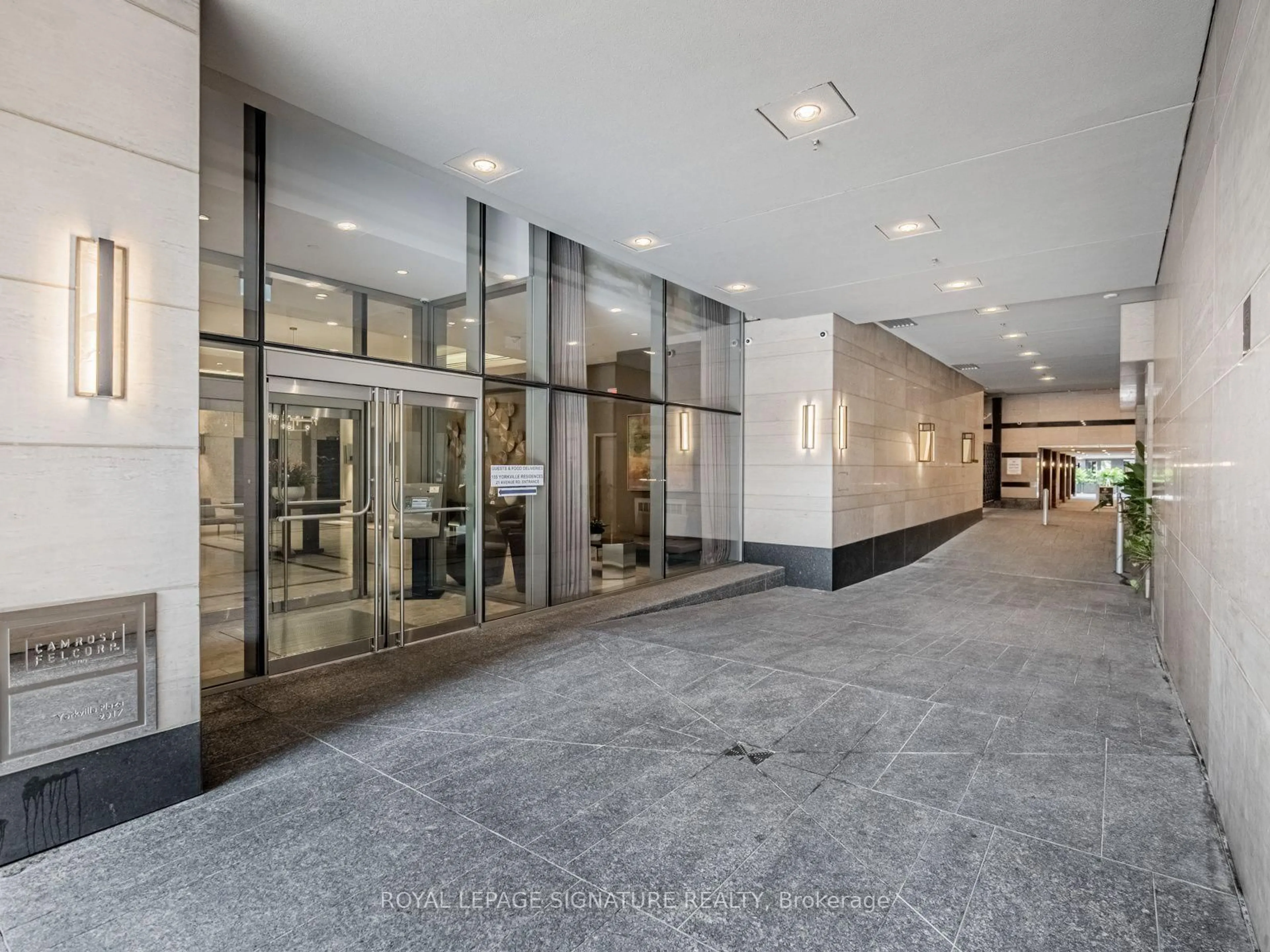 Indoor foyer for 155 Yorkville Ave #1110, Toronto Ontario M5R 1C4