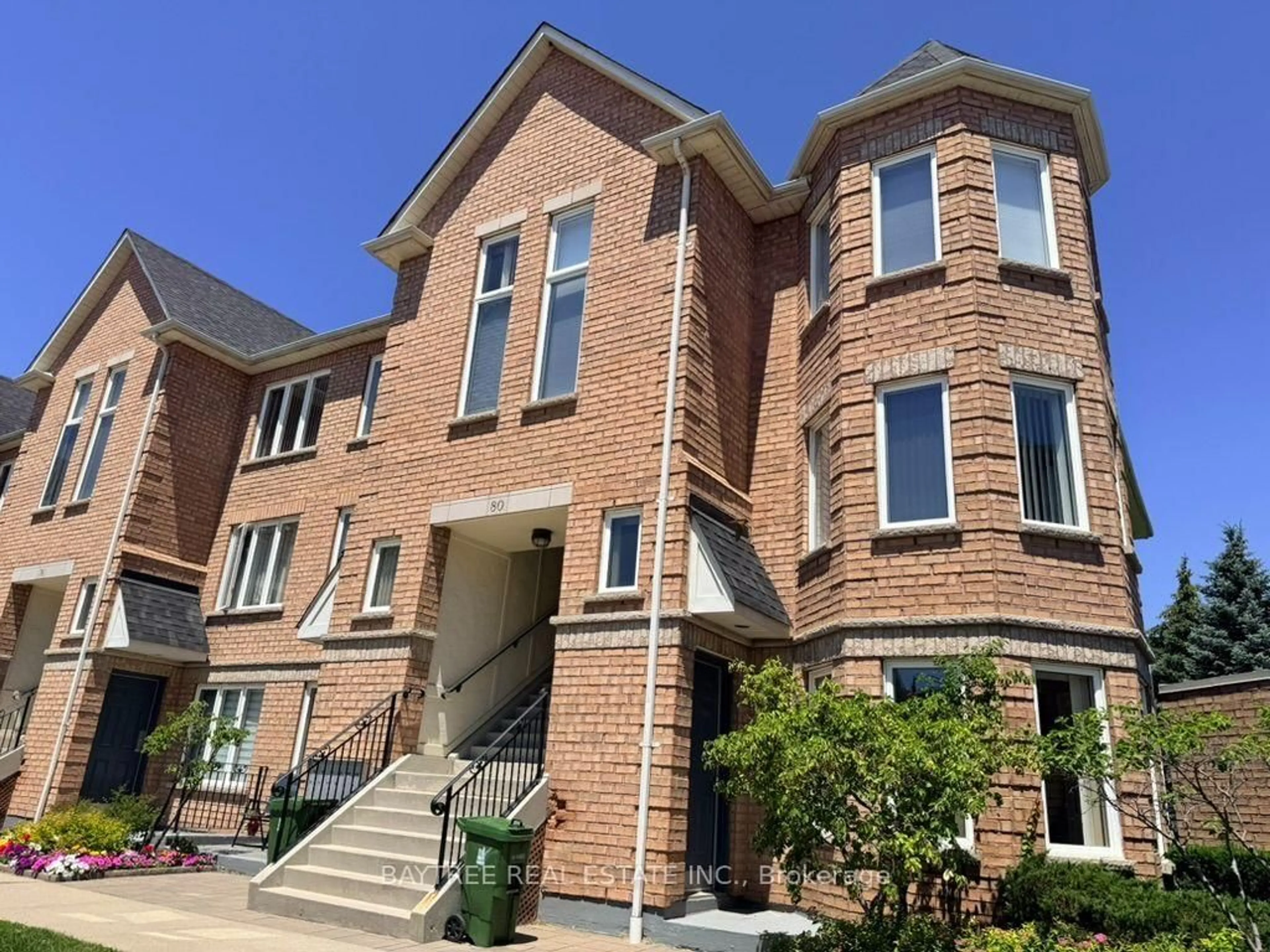 Home with brick exterior material, building for 80 Aerodrome Cres #102, Toronto Ontario M4G 4J1