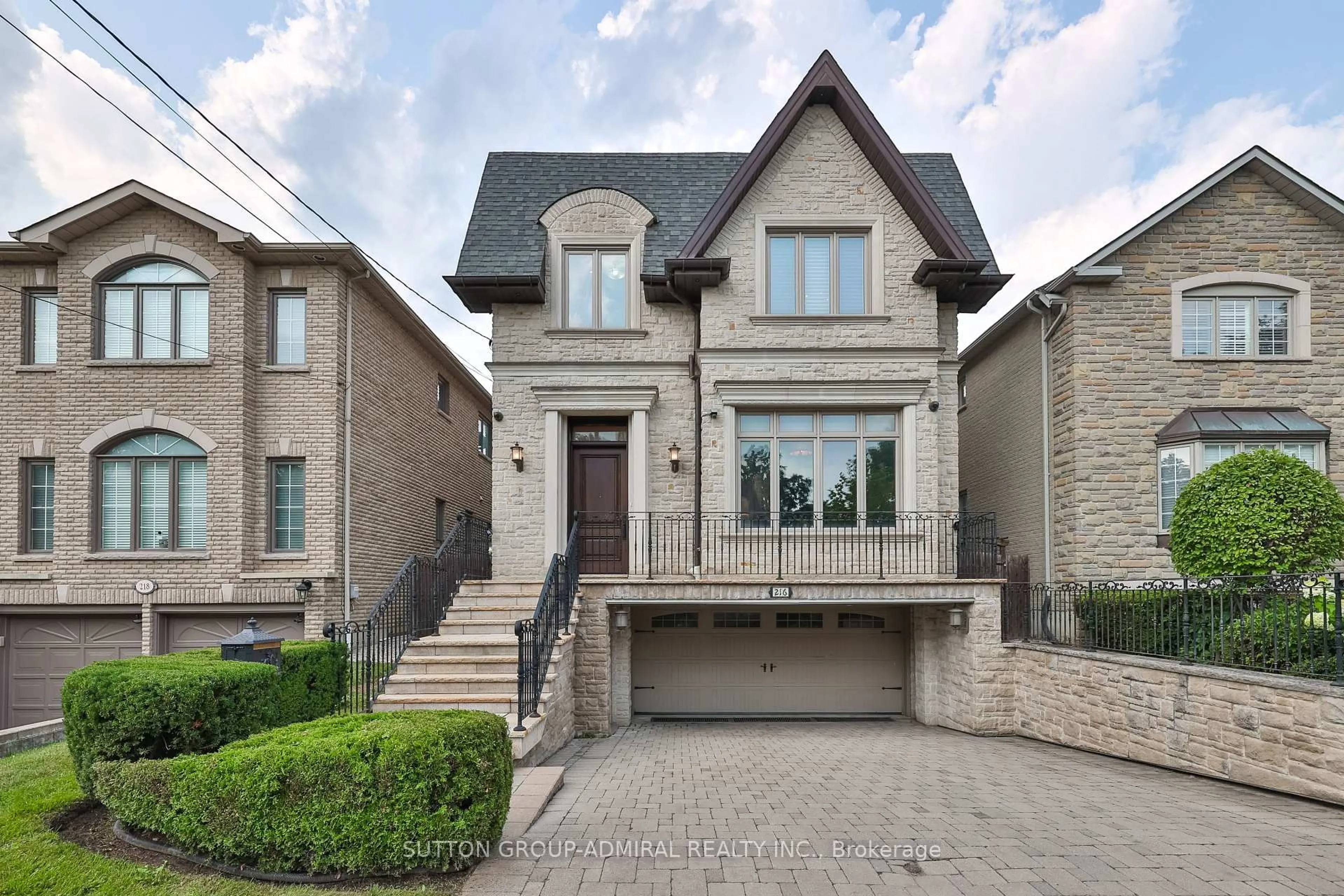 Home with brick exterior material, street for 216 Haddington Ave, Toronto Ontario M5M 2P8