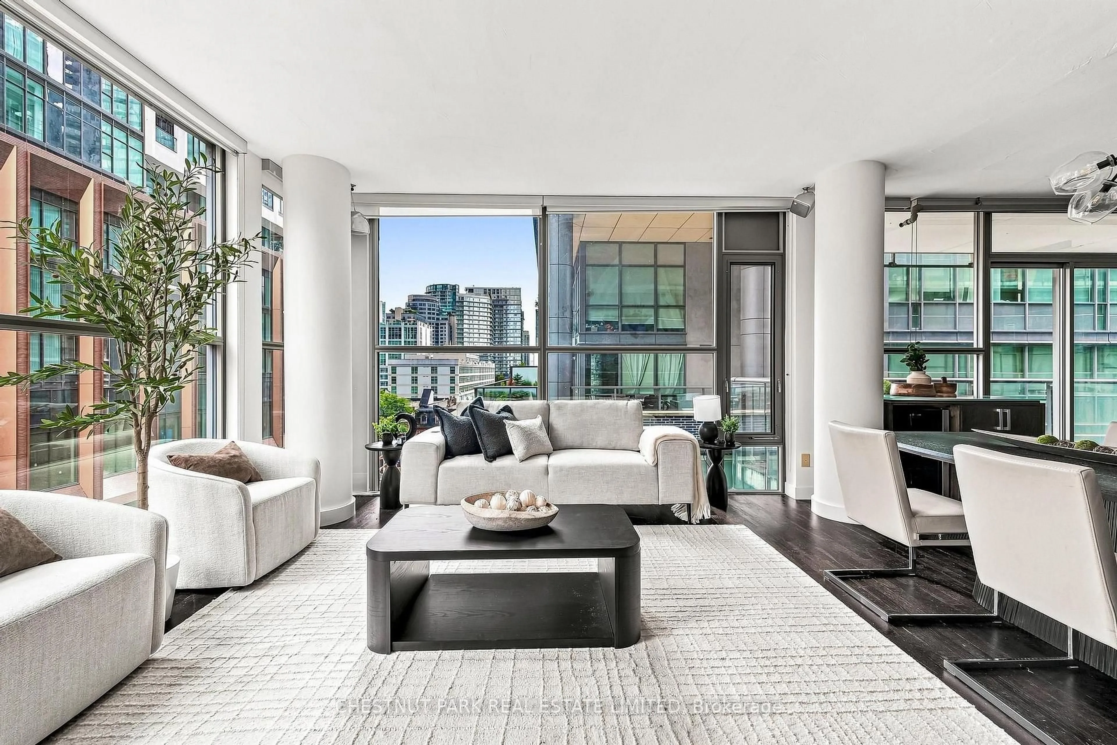 Living room with furniture, unknown for 25 Oxley St #611, Toronto Ontario M5V 2J5
