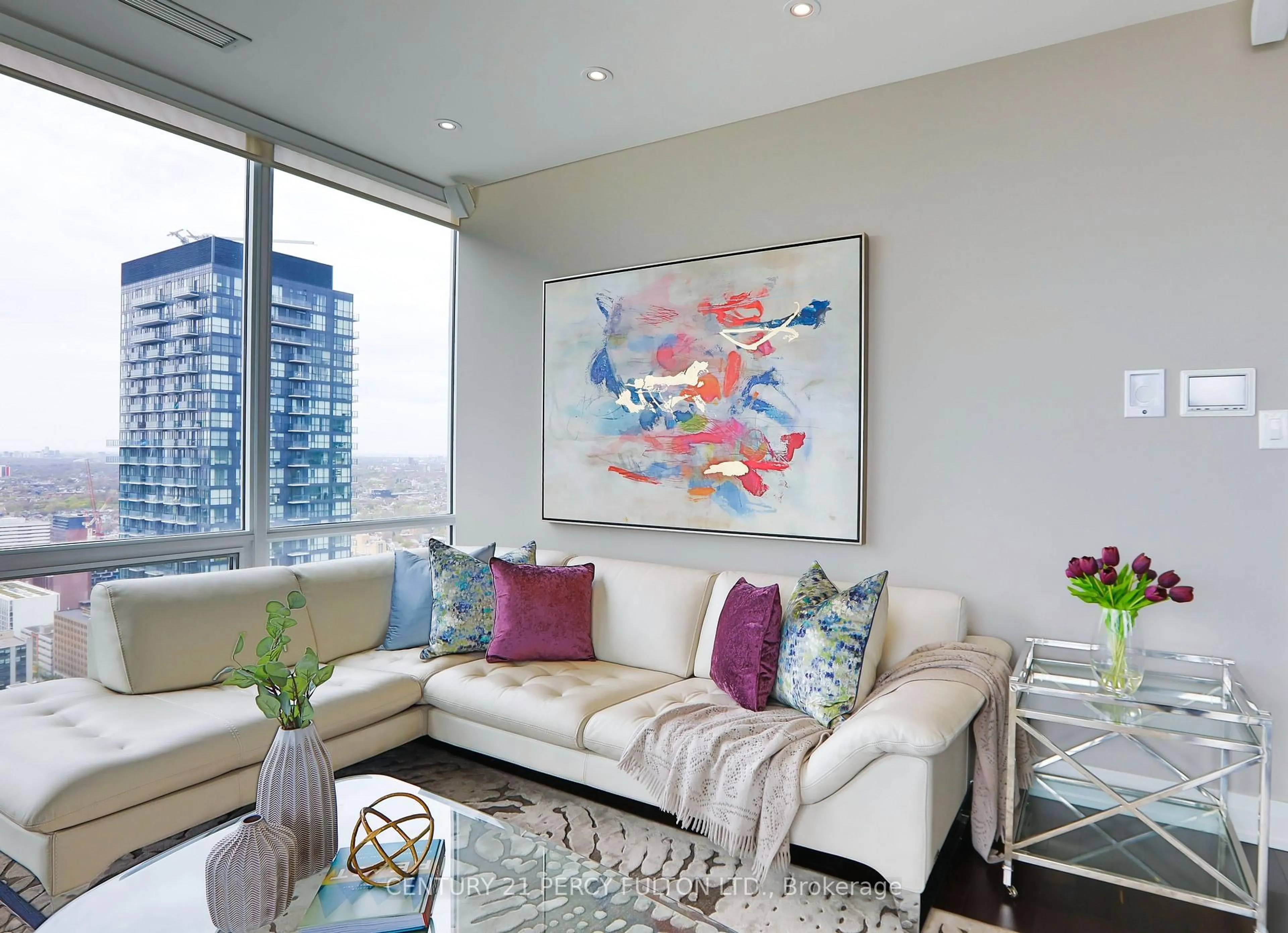 Living room with furniture, unknown for 80 John St #4002, Toronto Ontario M5V 3X4