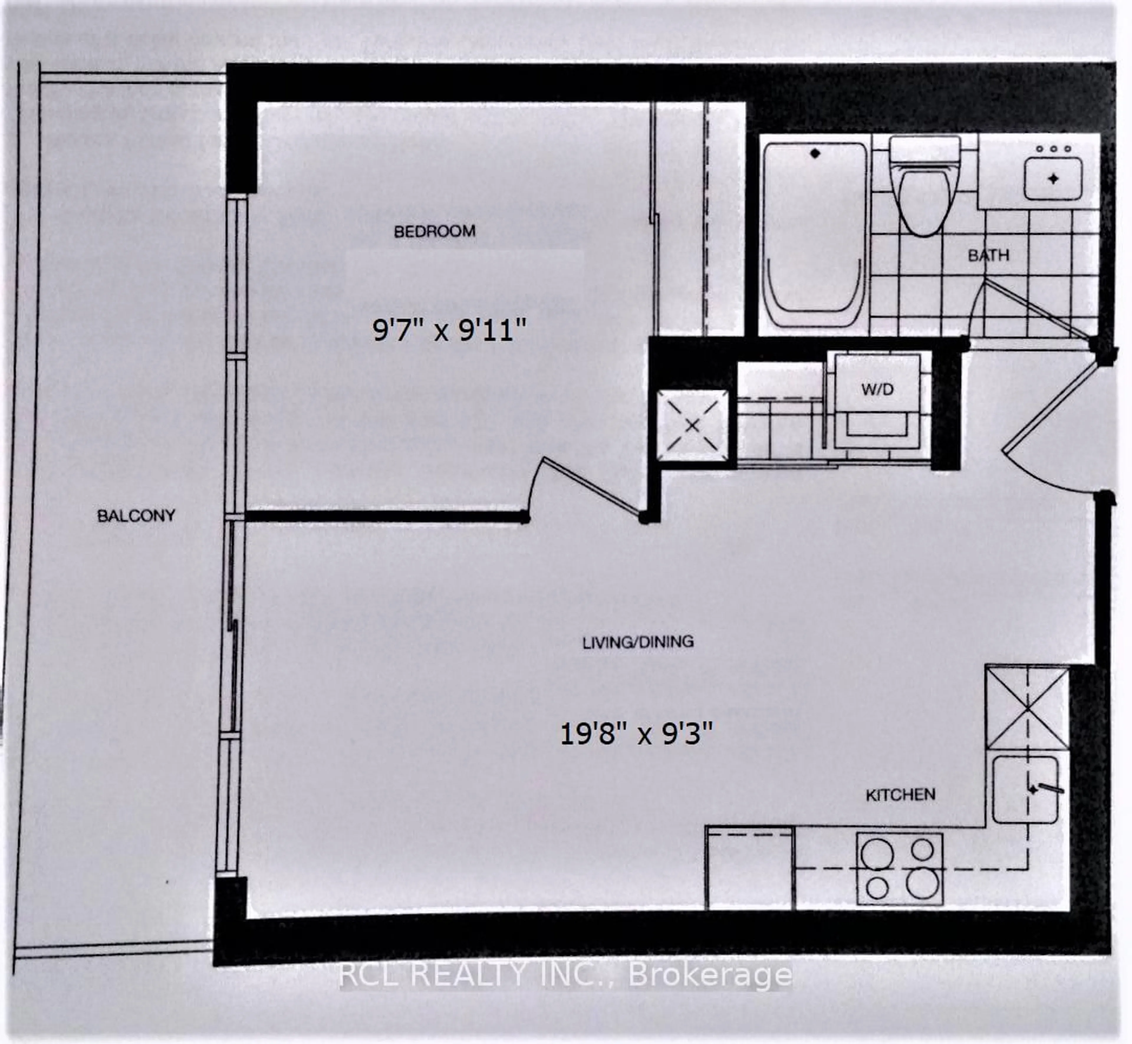 Floor plan for 395 Bloor St #1204, Toronto Ontario M4W 0B4