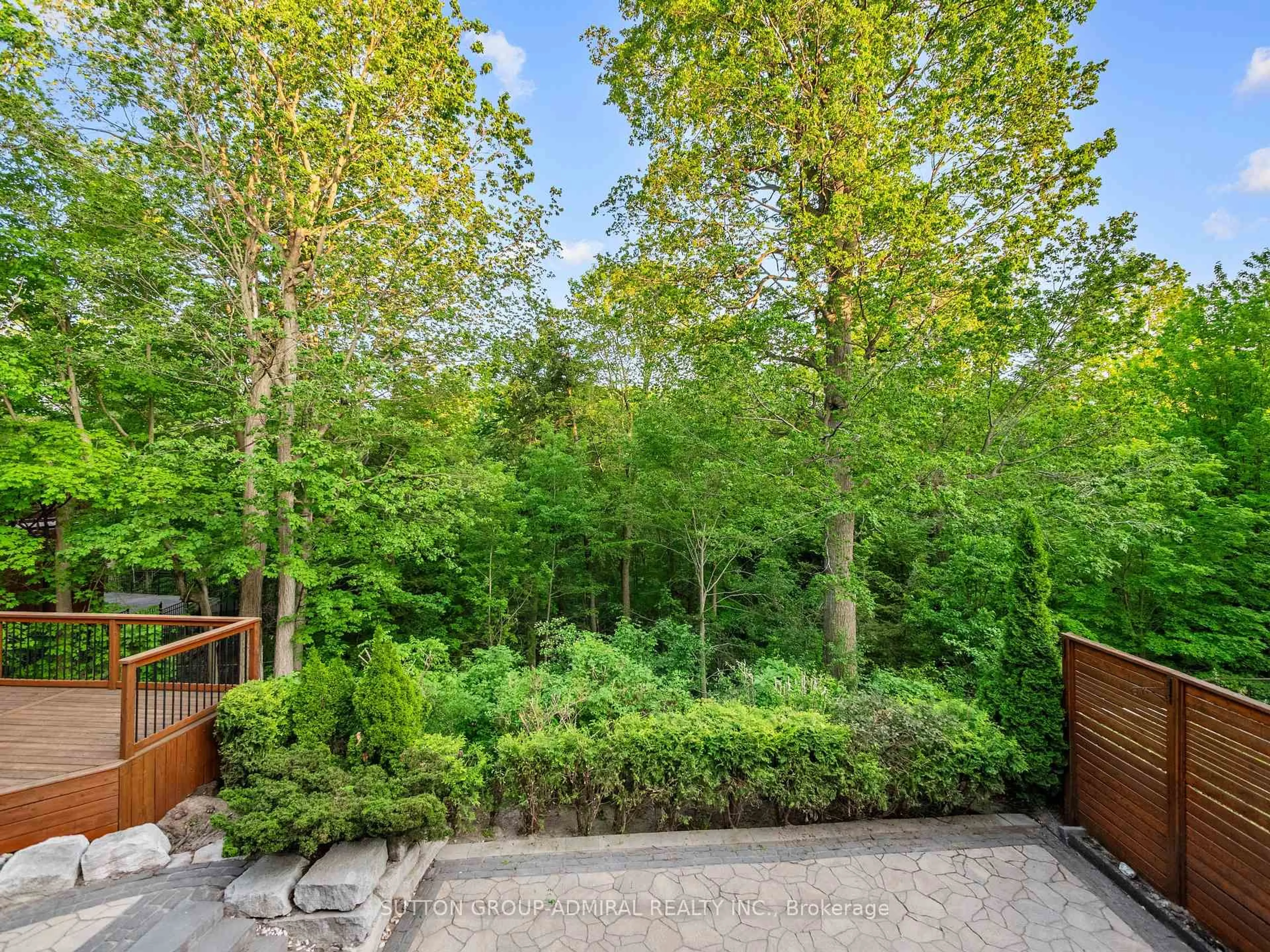 Patio, forest/trees view for 35 Wentworth Ave, Toronto Ontario M2N 1T5