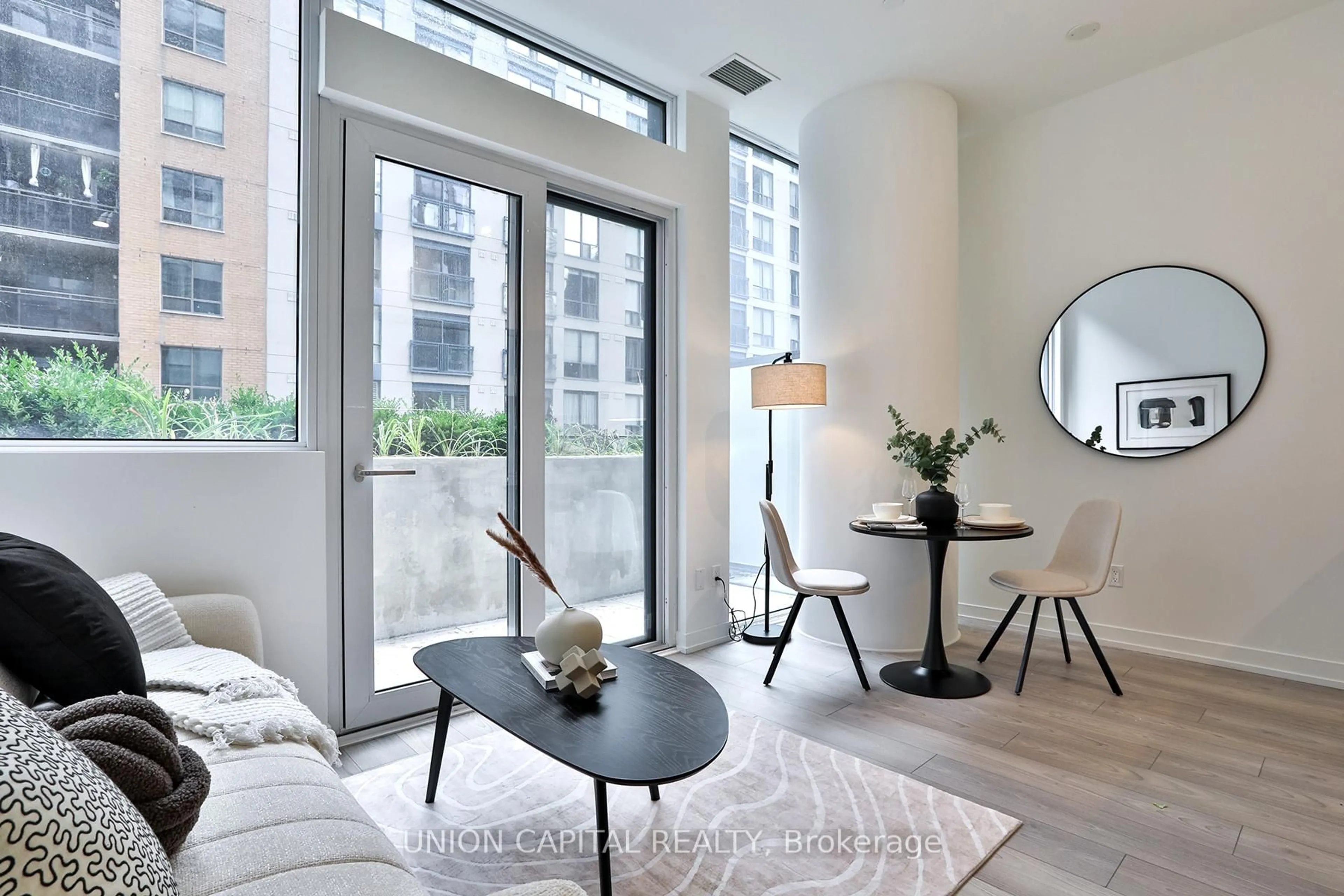 Living room with furniture, unknown for 82 Dalhousie St #501, Toronto Ontario M5B 0C5