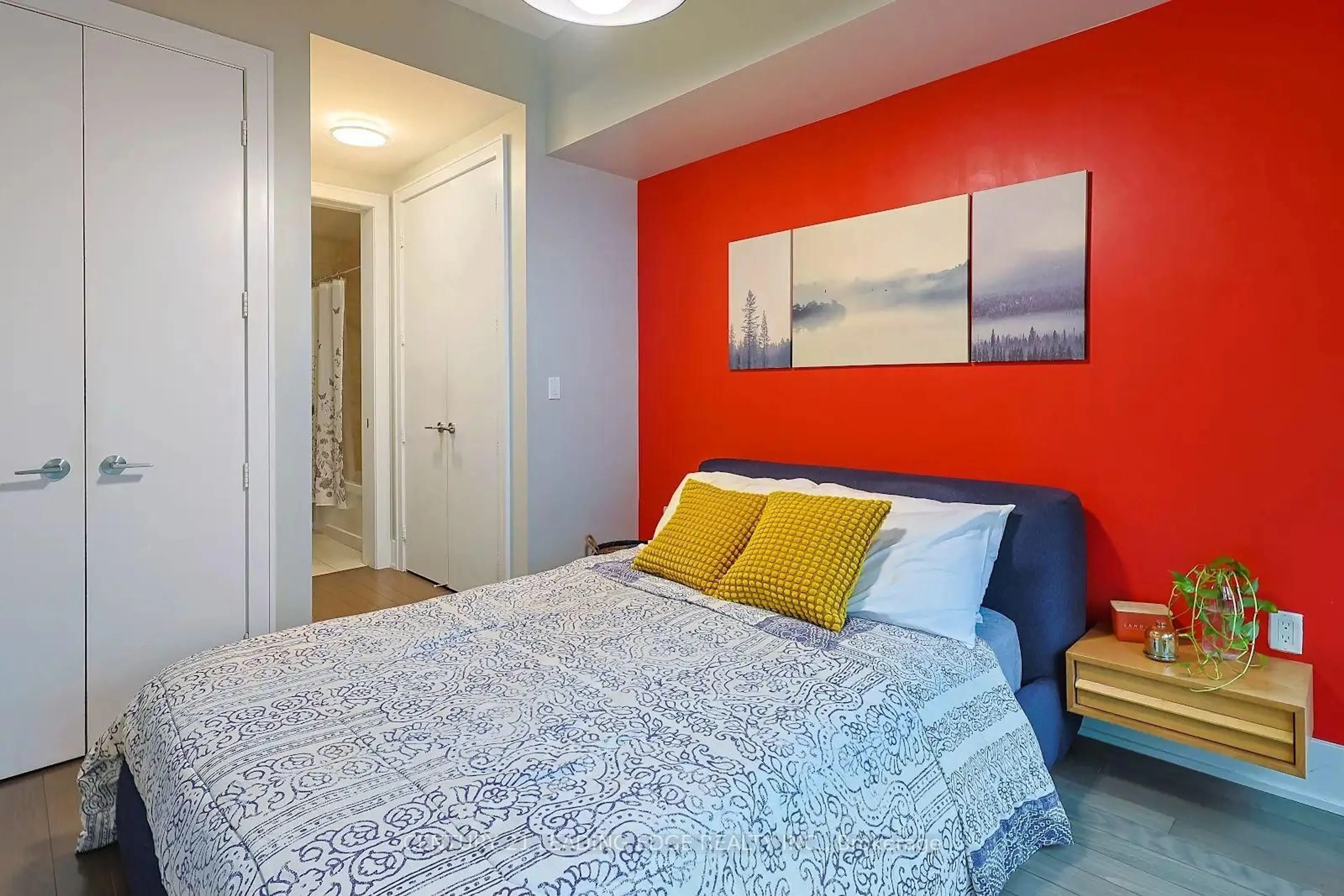 Bedroom with bed, unknown for 39 Queens Quay #1036, Toronto Ontario M5E 0A5