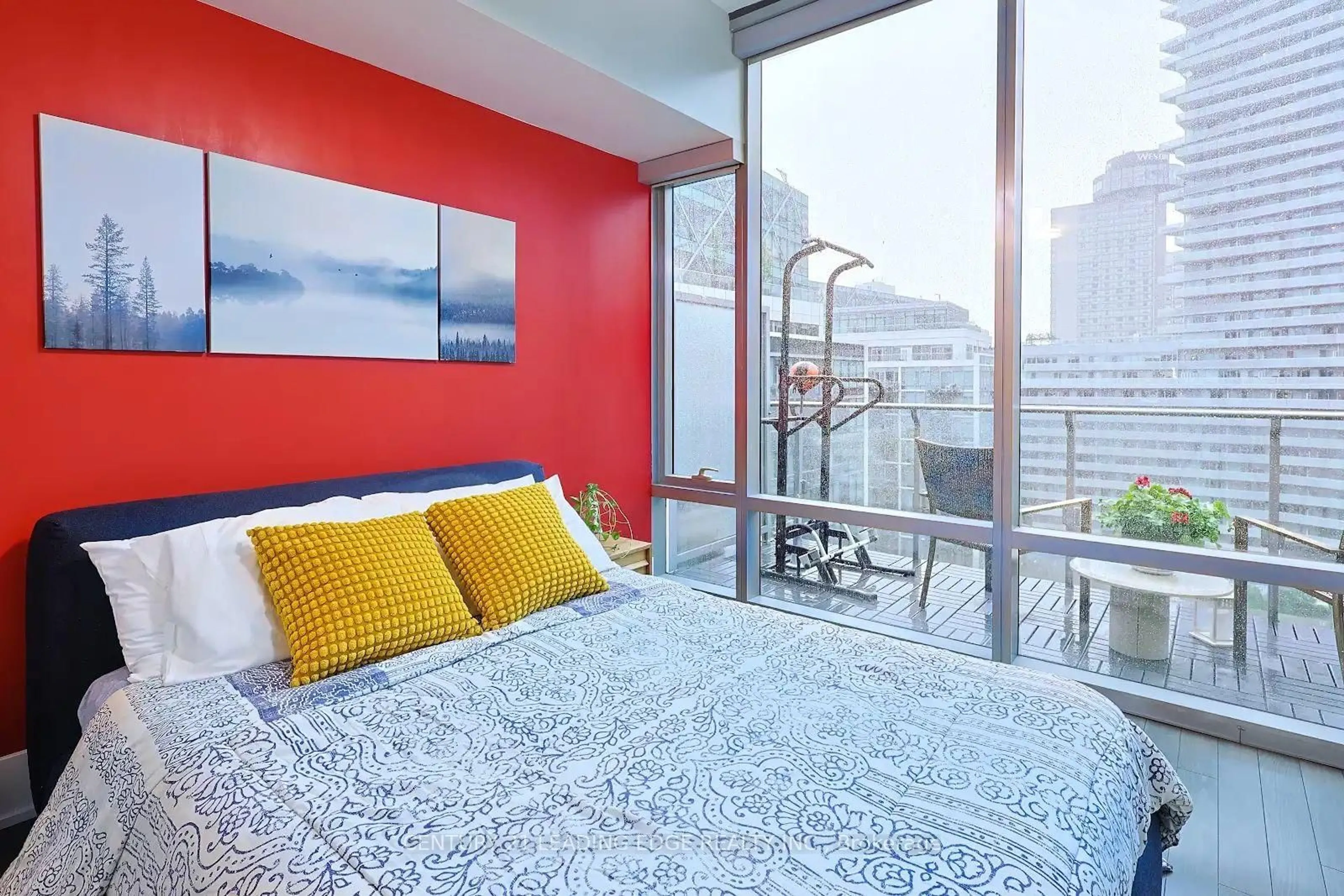 Bedroom with bed, unknown for 39 Queens Quay #1036, Toronto Ontario M5E 0A5