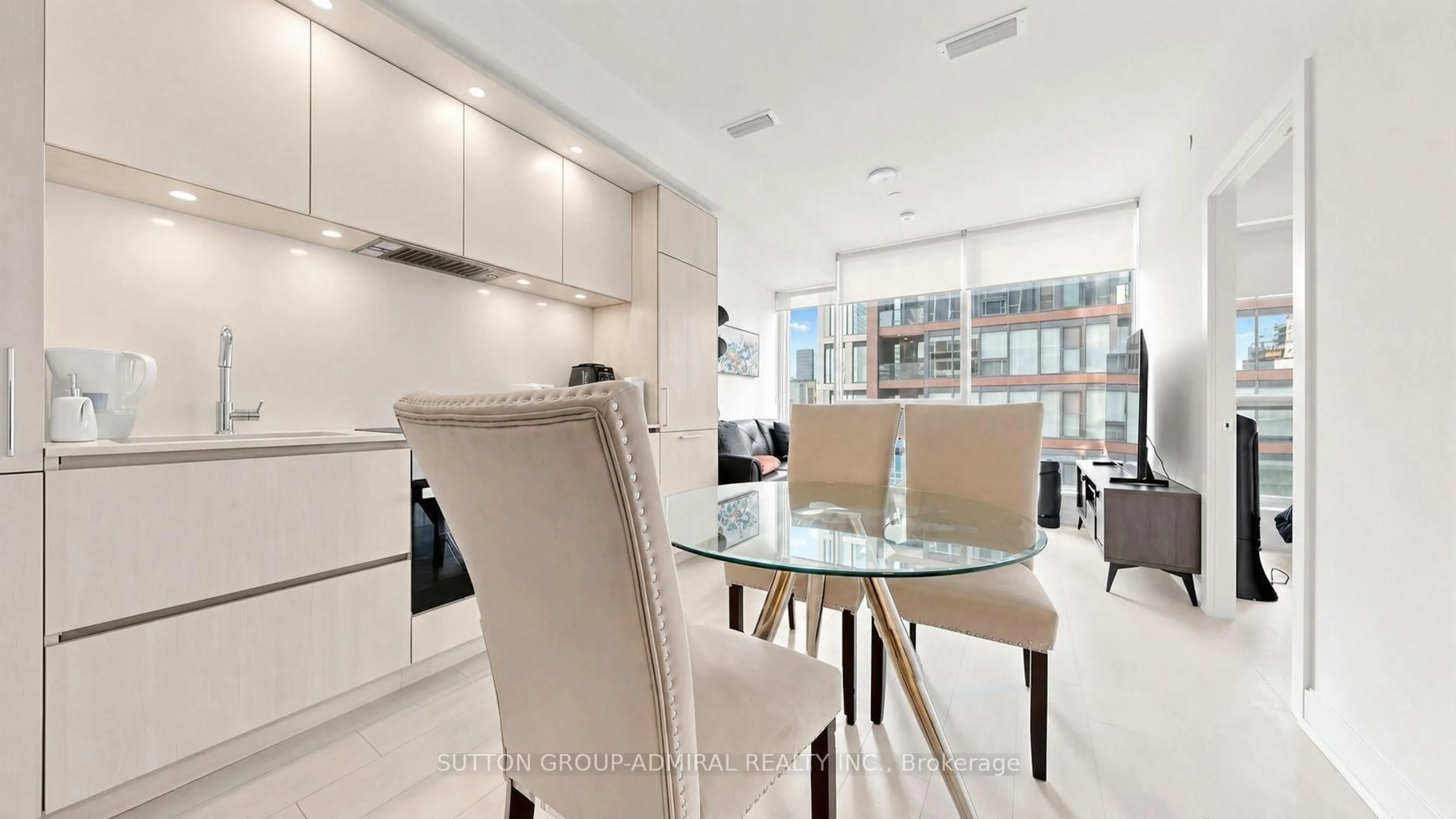 Contemporary kitchen, ceramic/tile floor for 35 Mercer St #3011, Toronto Ontario M5V 0V1