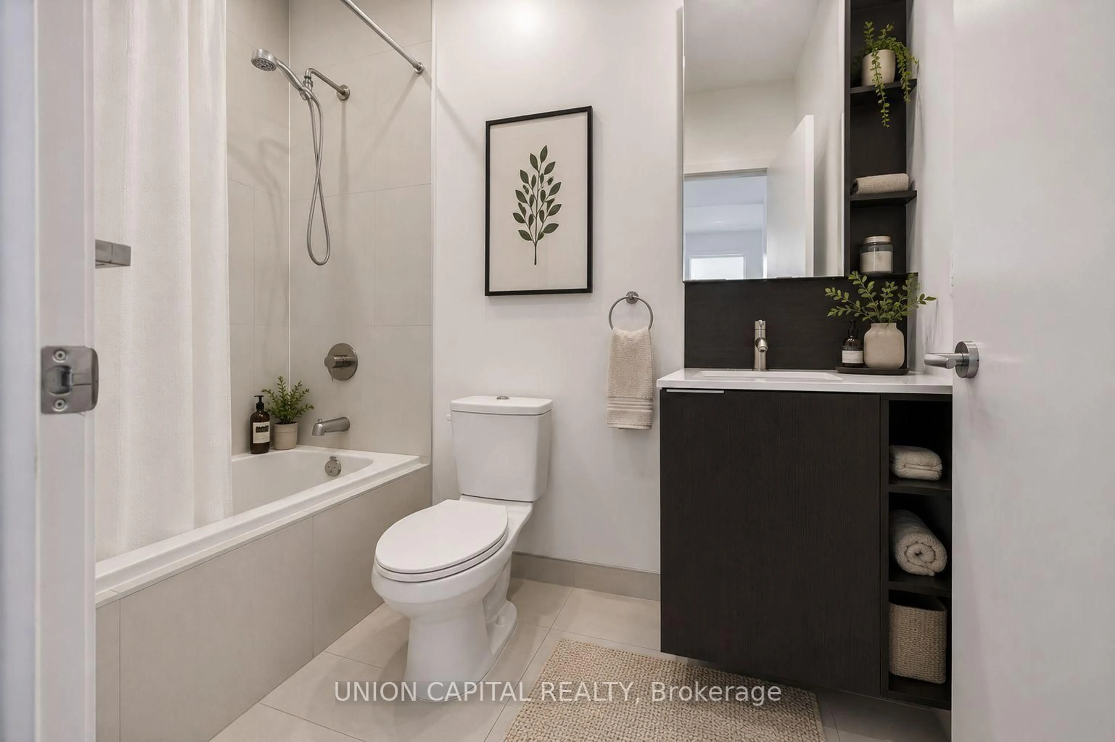 Contemporary bathroom, ceramic/tile floor for 170 Sumach St #417, Toronto Ontario M5A 0C3