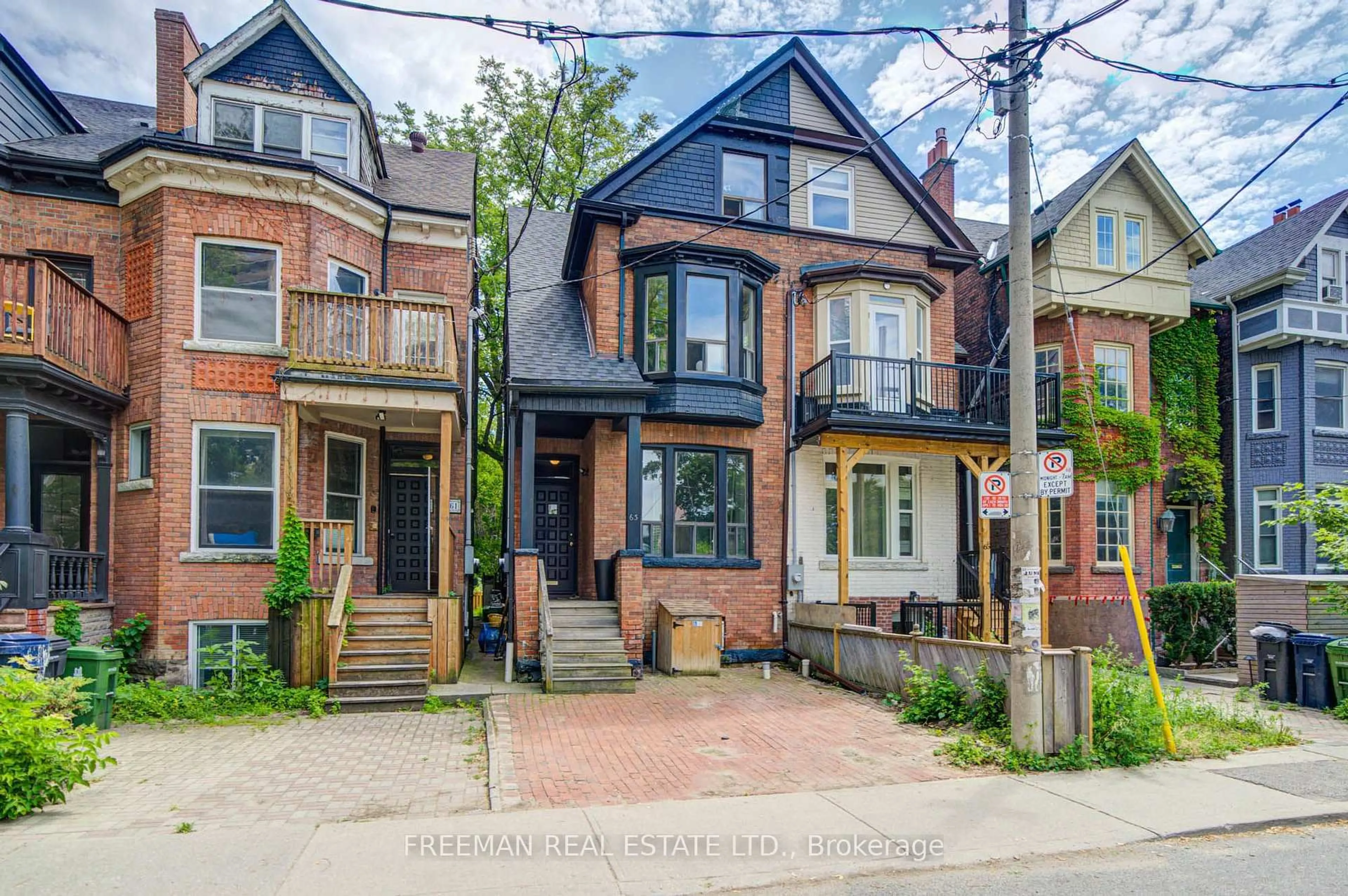 Home with brick exterior material, street for 63 Sussex Ave, Toronto Ontario M5S 1J8
