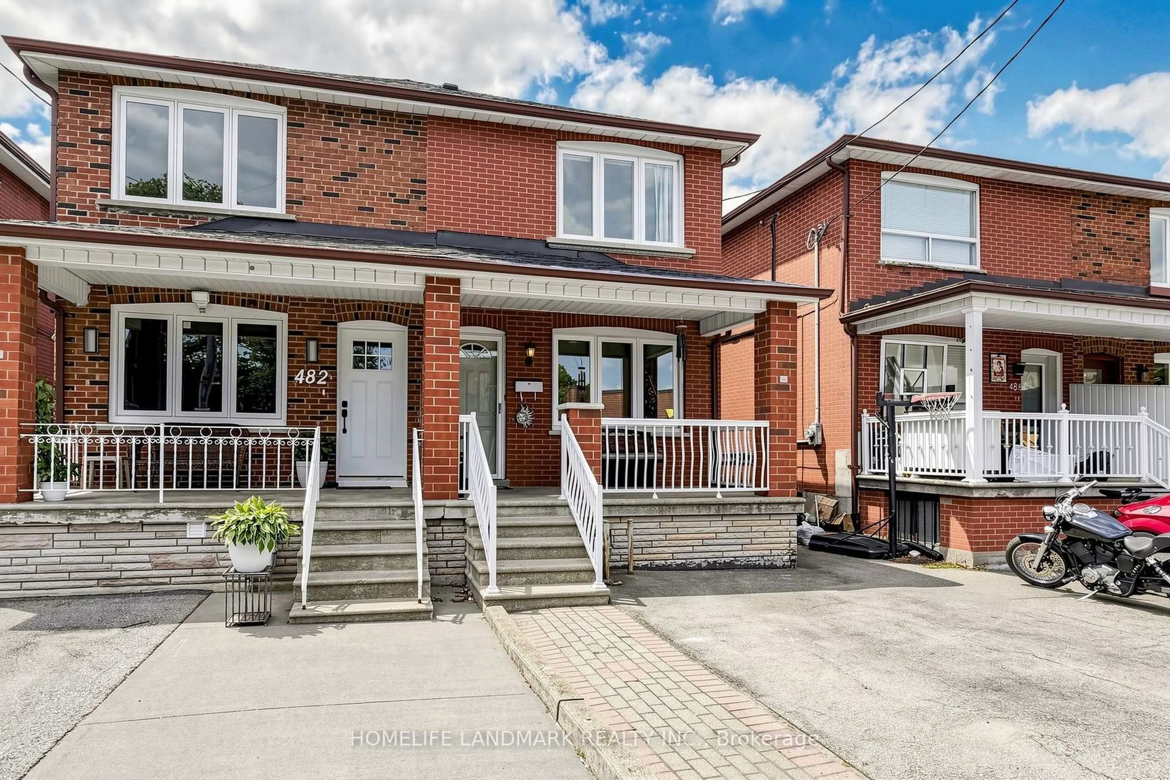 Home with brick exterior material, street for 484 Glenholme Ave, Toronto Ontario M6E 3G2