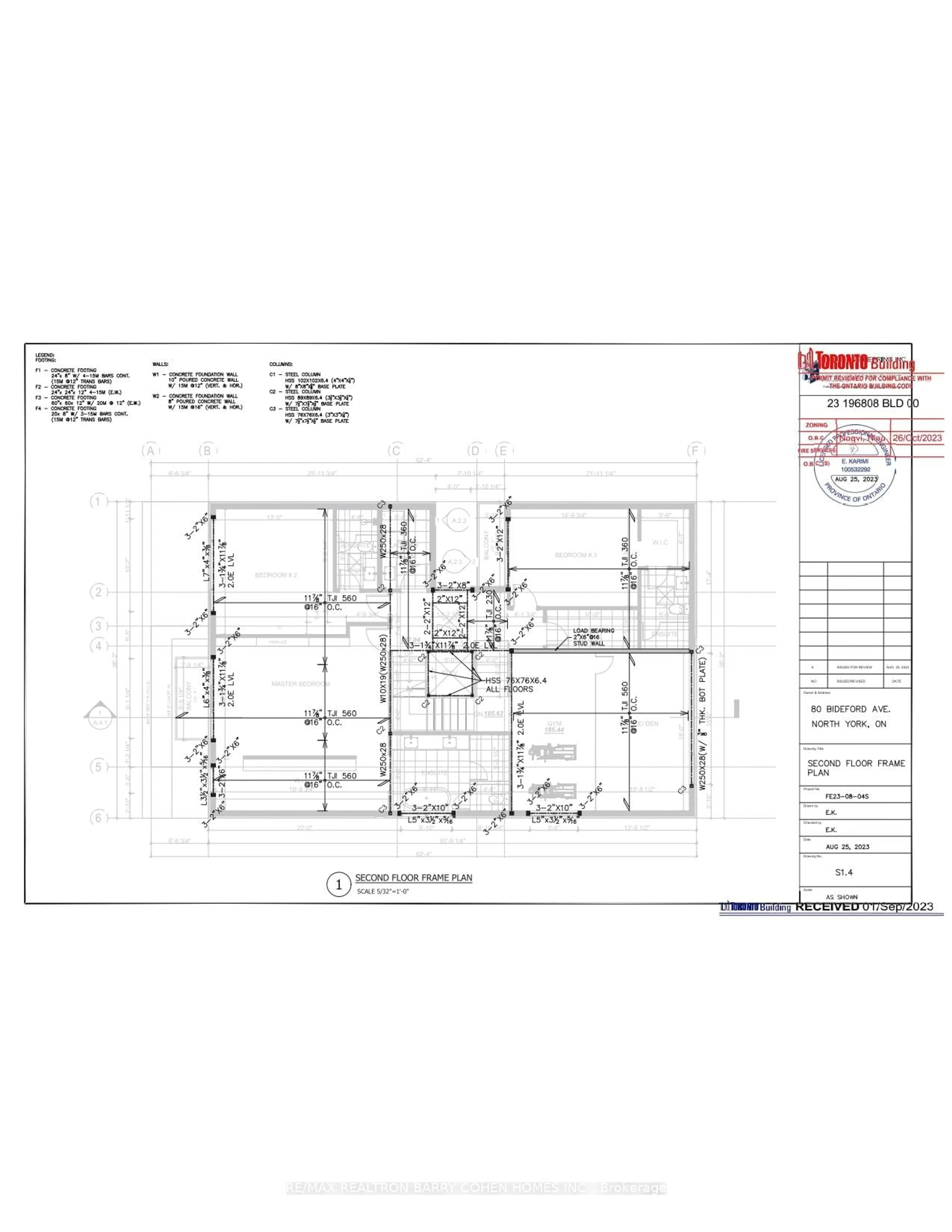 Floor plan for 80 Bideford Ave, Toronto Ontario M3H 1K4