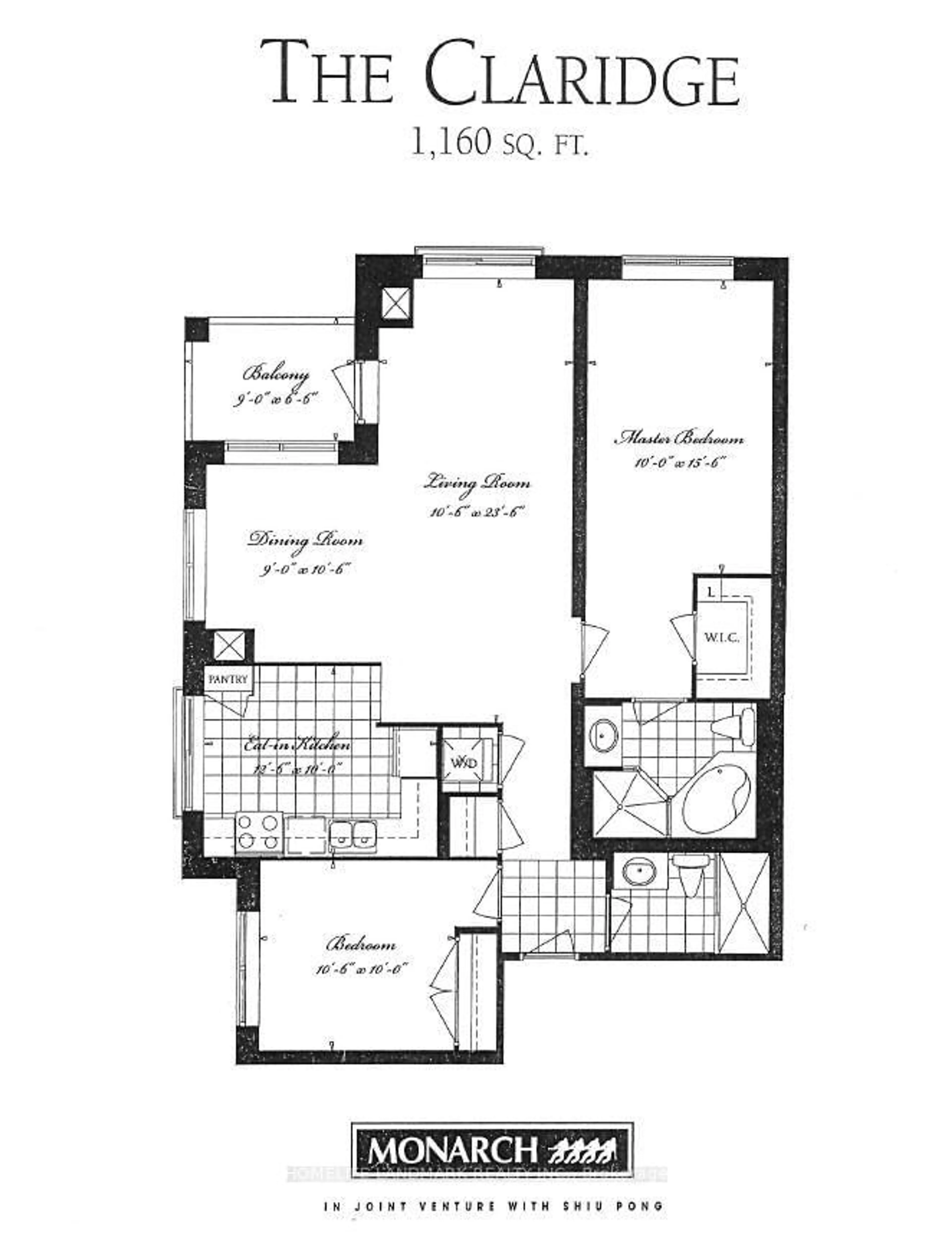 Floor plan for 1101 Leslie St #1807, Toronto Ontario M3C 4G3