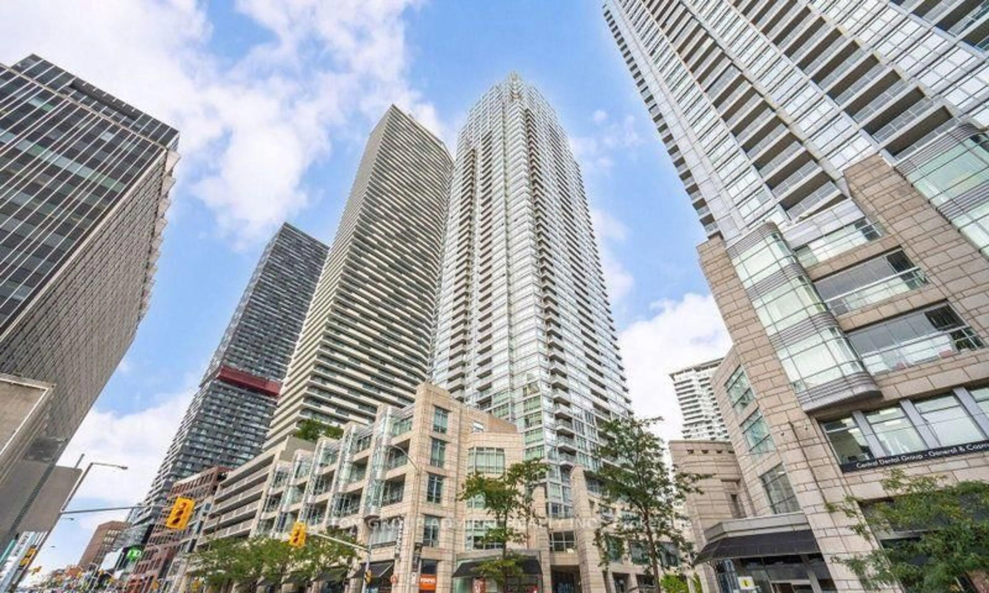 Patio, city buildings view from balcony for 2191 Yonge St #3210, Toronto Ontario M4S 3H8