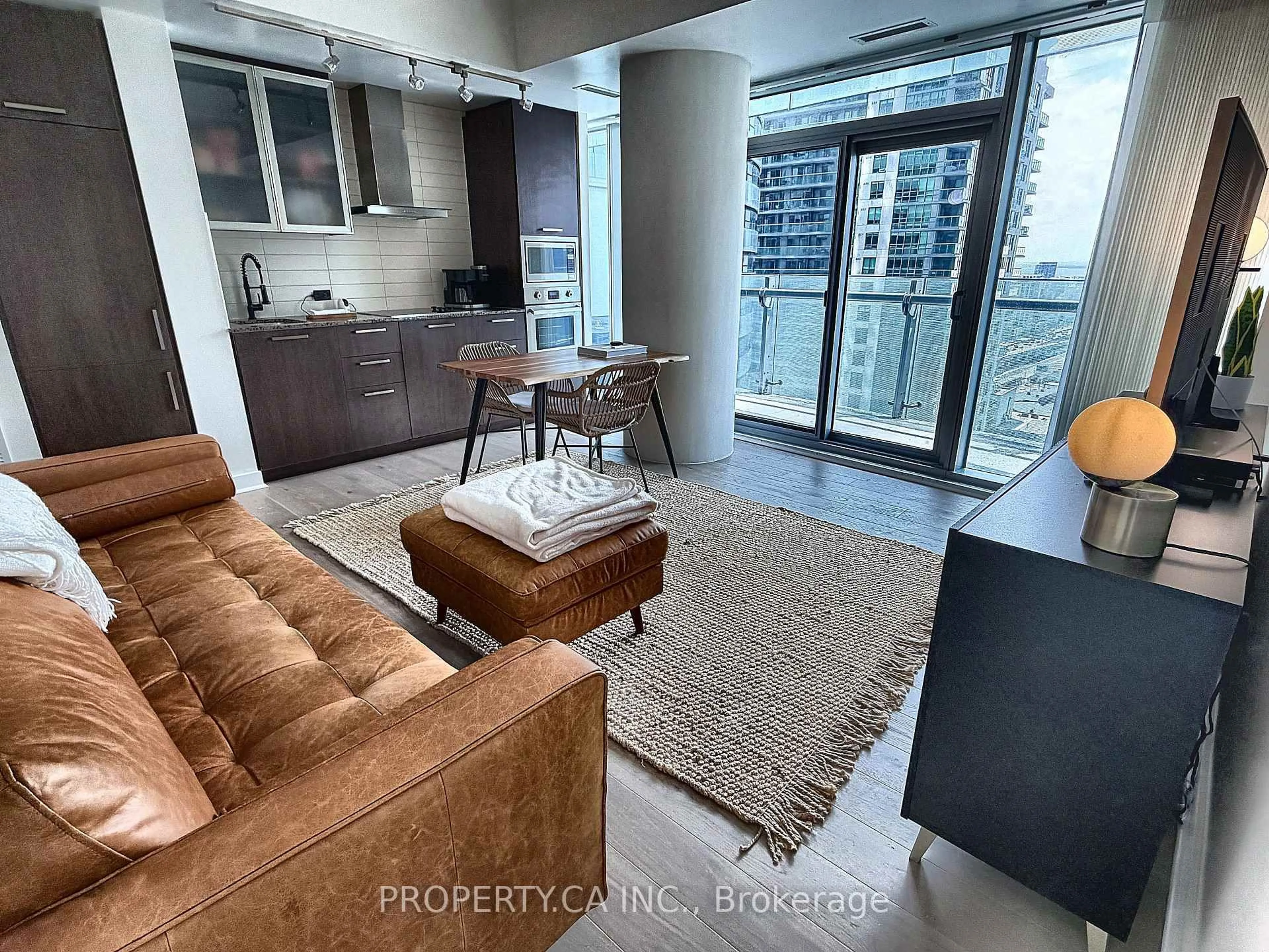 Living room with furniture, unknown for 14 York St #2308, Toronto Ontario M5J 0A9
