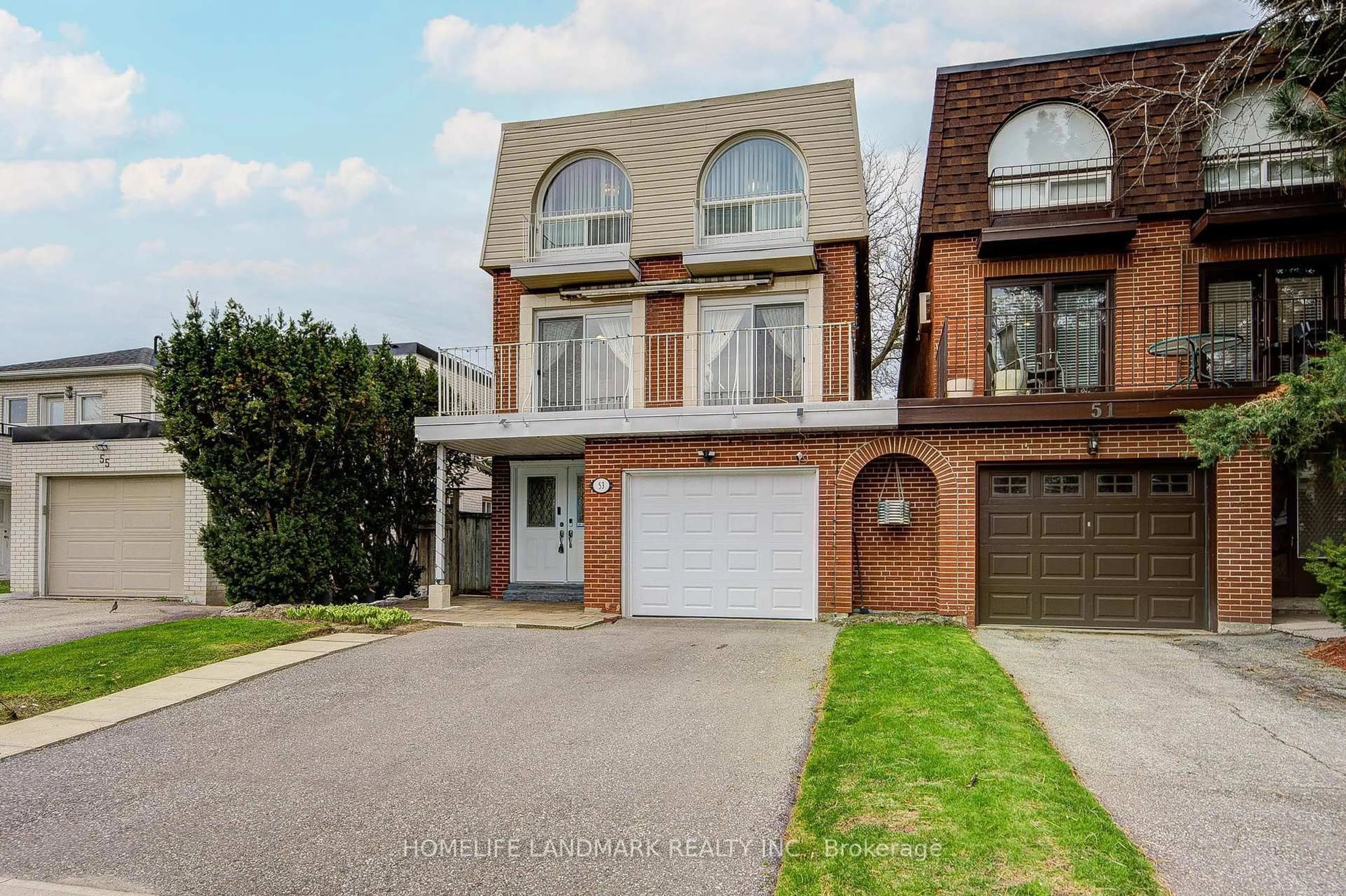 Home with brick exterior material, street for 53 Chipwood Cres, Toronto Ontario M2J 3X6