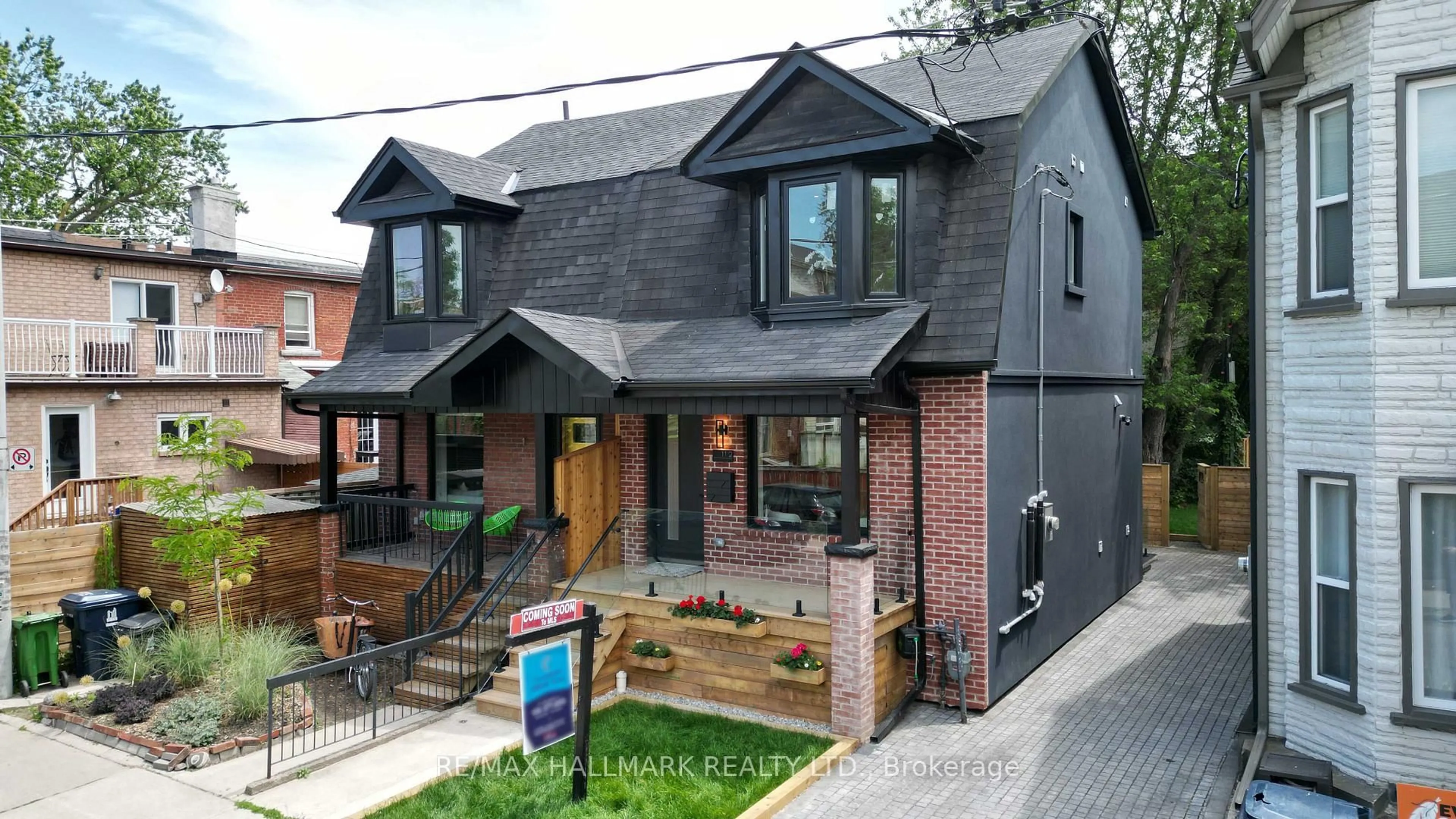 Home with brick exterior material, street for 1 1/2 Delaney Cres, Toronto Ontario M6K 1P9
