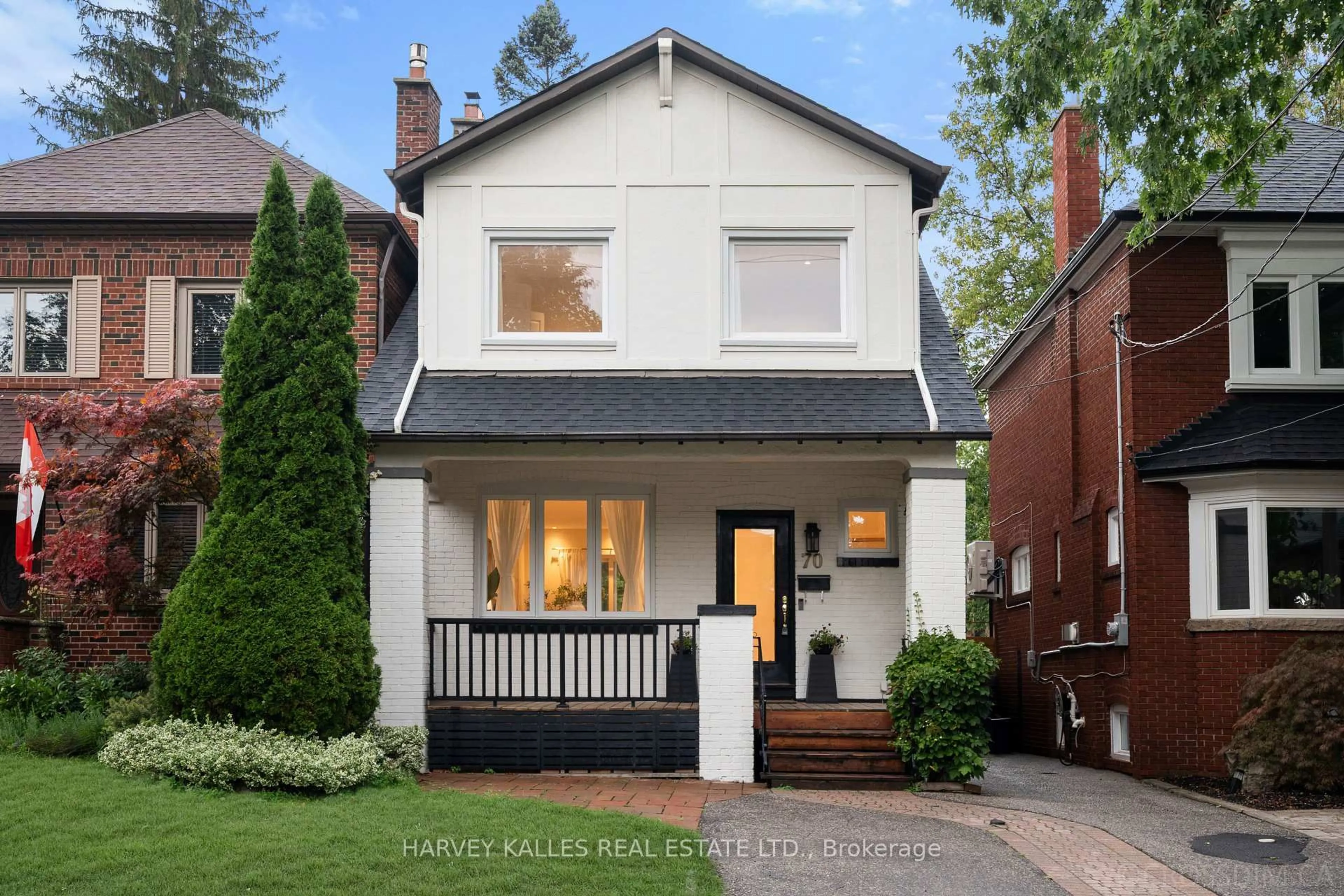 Home with brick exterior material, street for 70 Cranbrooke Ave, Toronto Ontario M5M 1M4