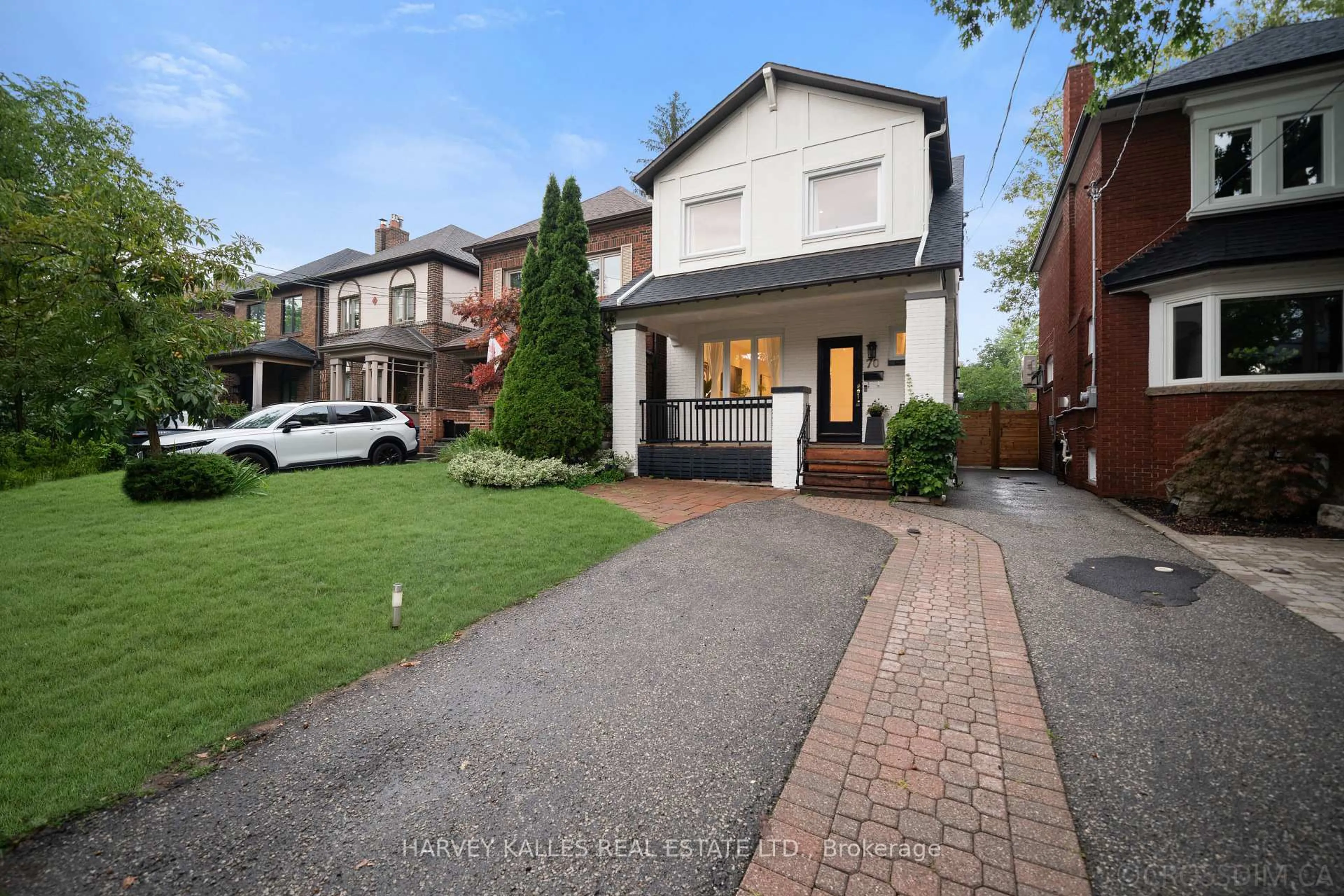 Home with brick exterior material, street for 70 Cranbrooke Ave, Toronto Ontario M5M 1M4