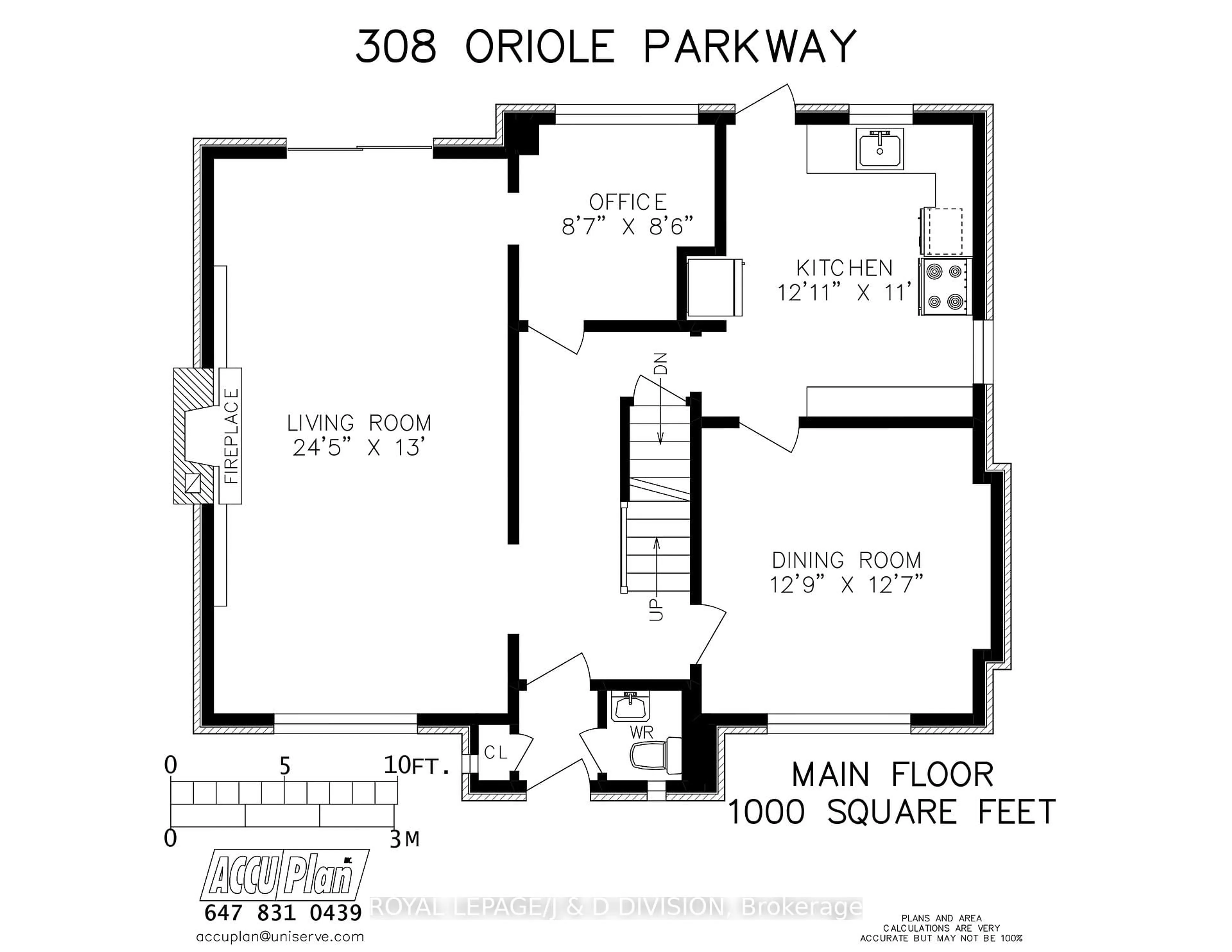Floor plan for 308 Oriole Pkwy, Toronto Ontario M5P 2H5