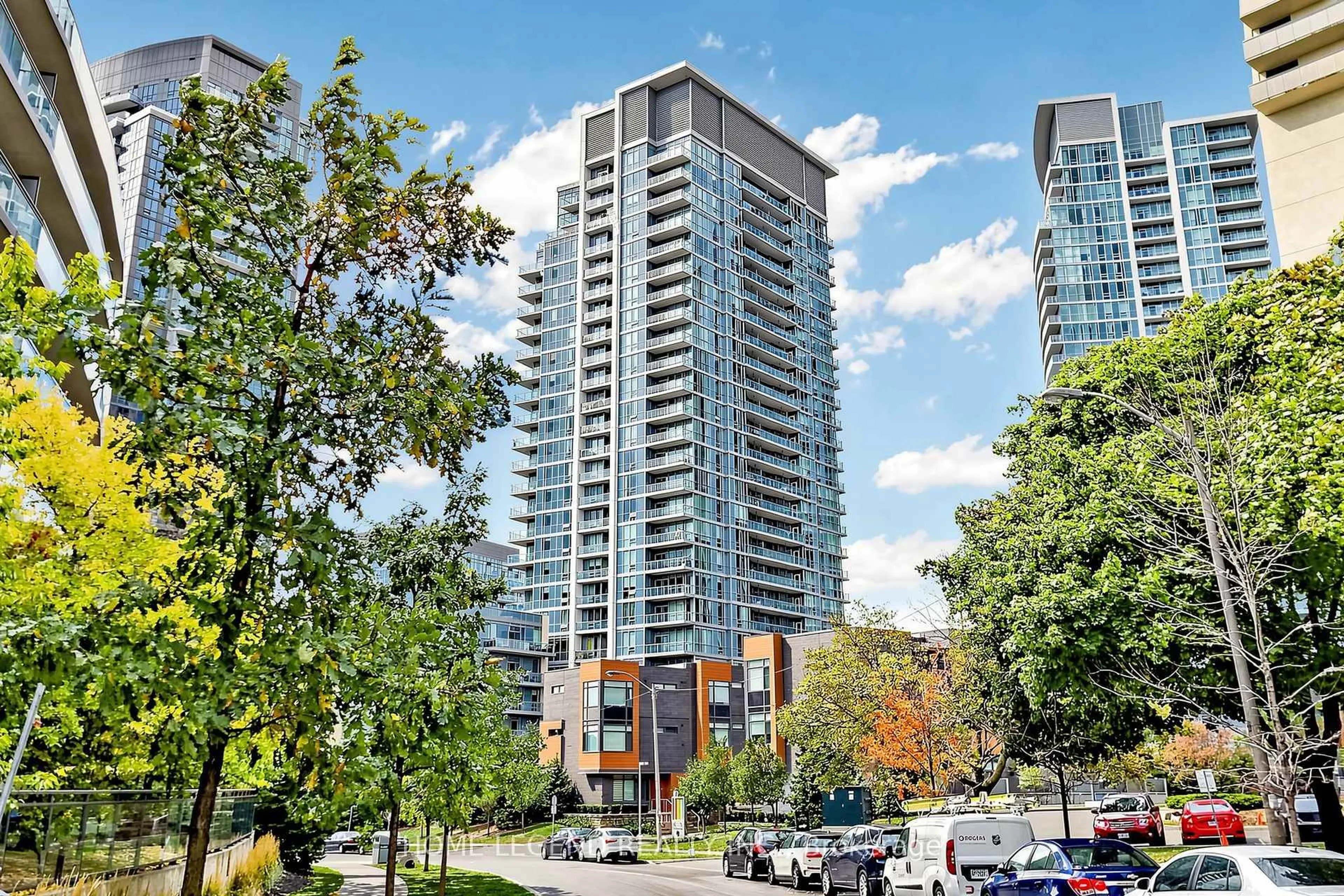 Patio, city buildings view from balcony for 62 Forest Manor Rd #1104, Toronto Ontario M2J 0B6