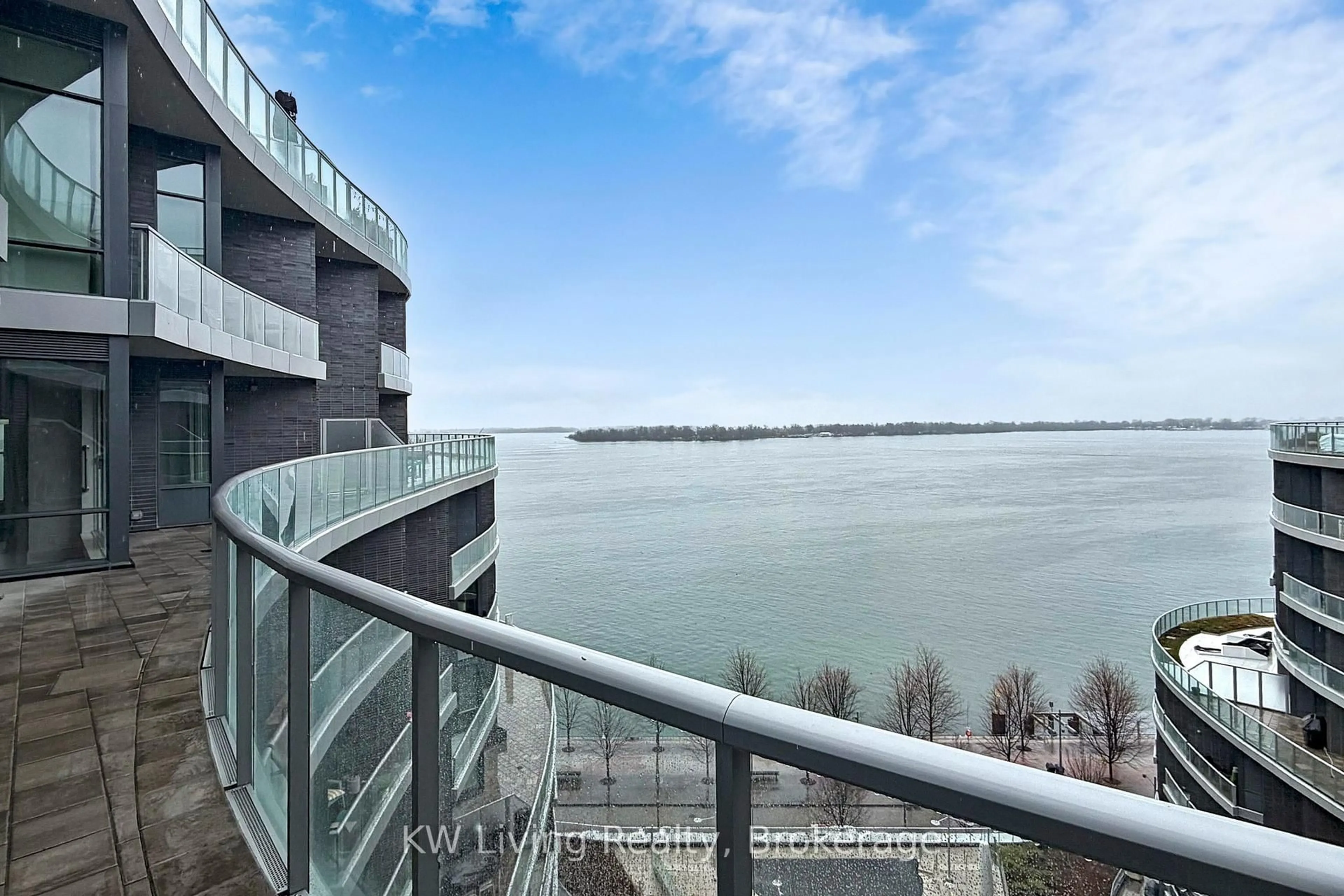 Balcony in the apartment, water/lake/river/ocean view for 1 Edgewater Dr #GPH 12, Toronto Ontario M5A 0L1