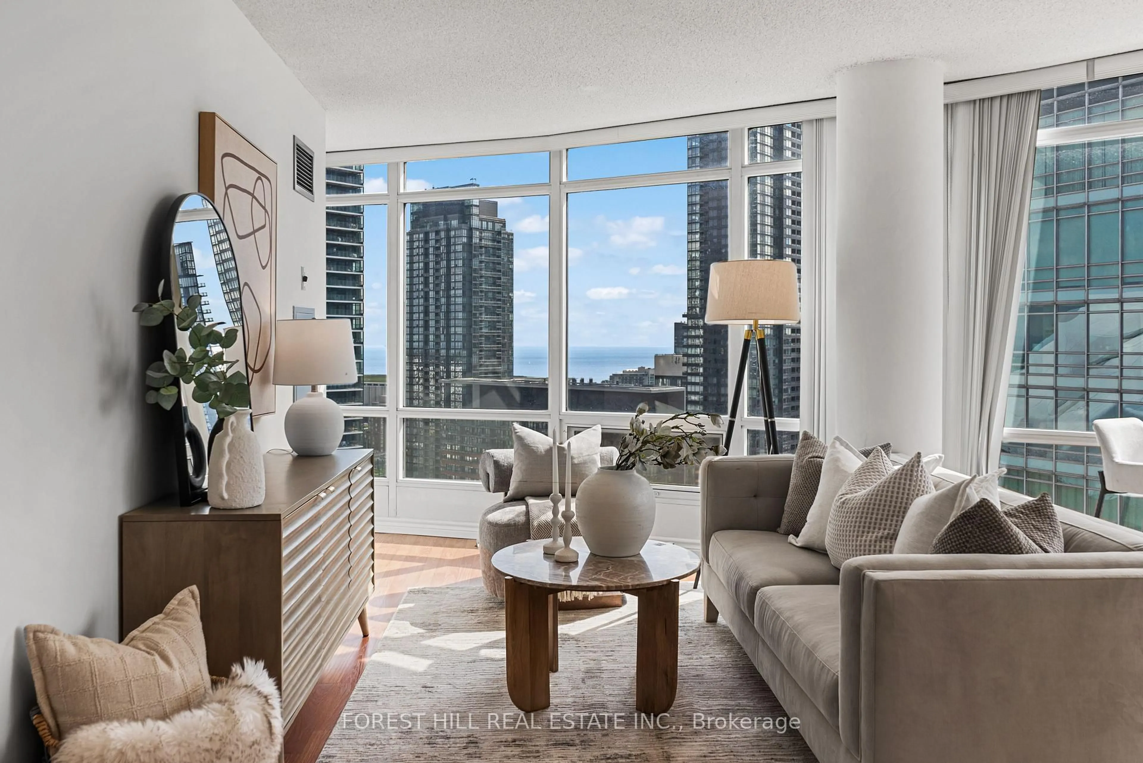 Living room with furniture, unknown for 373 Front St #3003, Toronto Ontario M5V 3R7