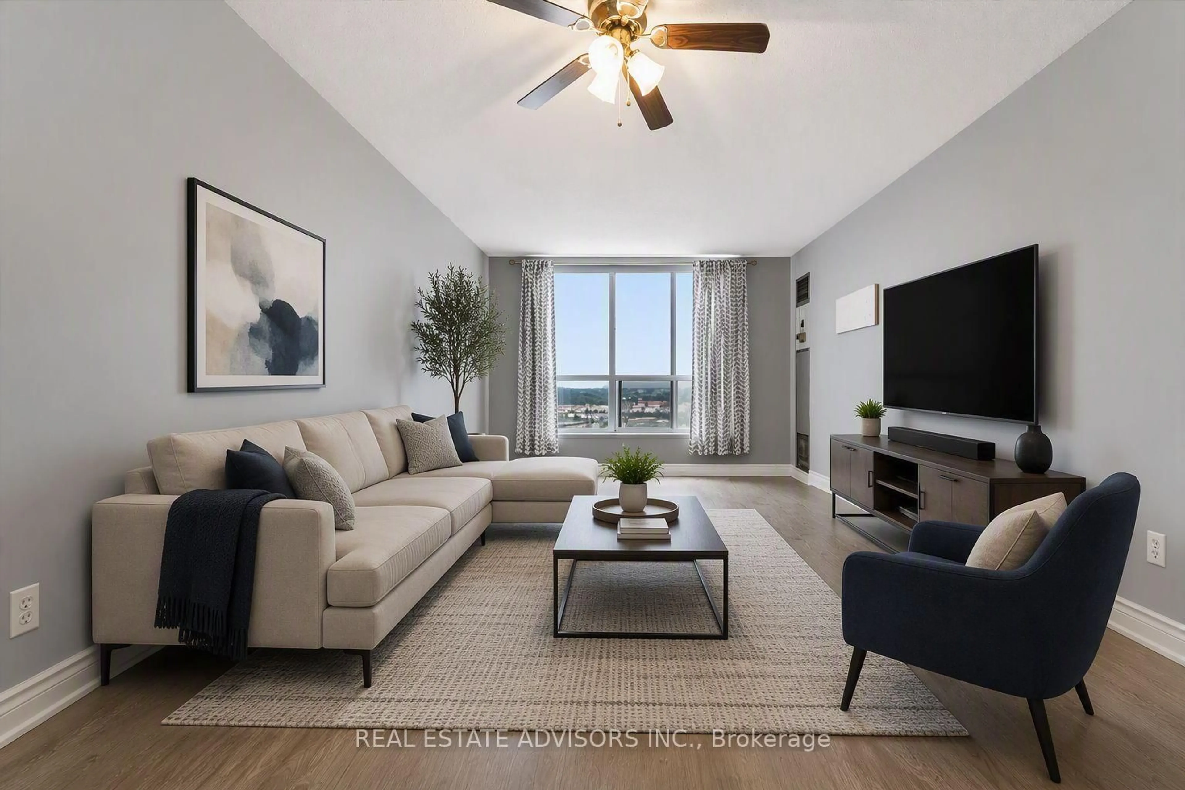 Living room with furniture, unknown for 21 Overlea Blvd #Ph#07, Toronto Ontario M4H 1P2