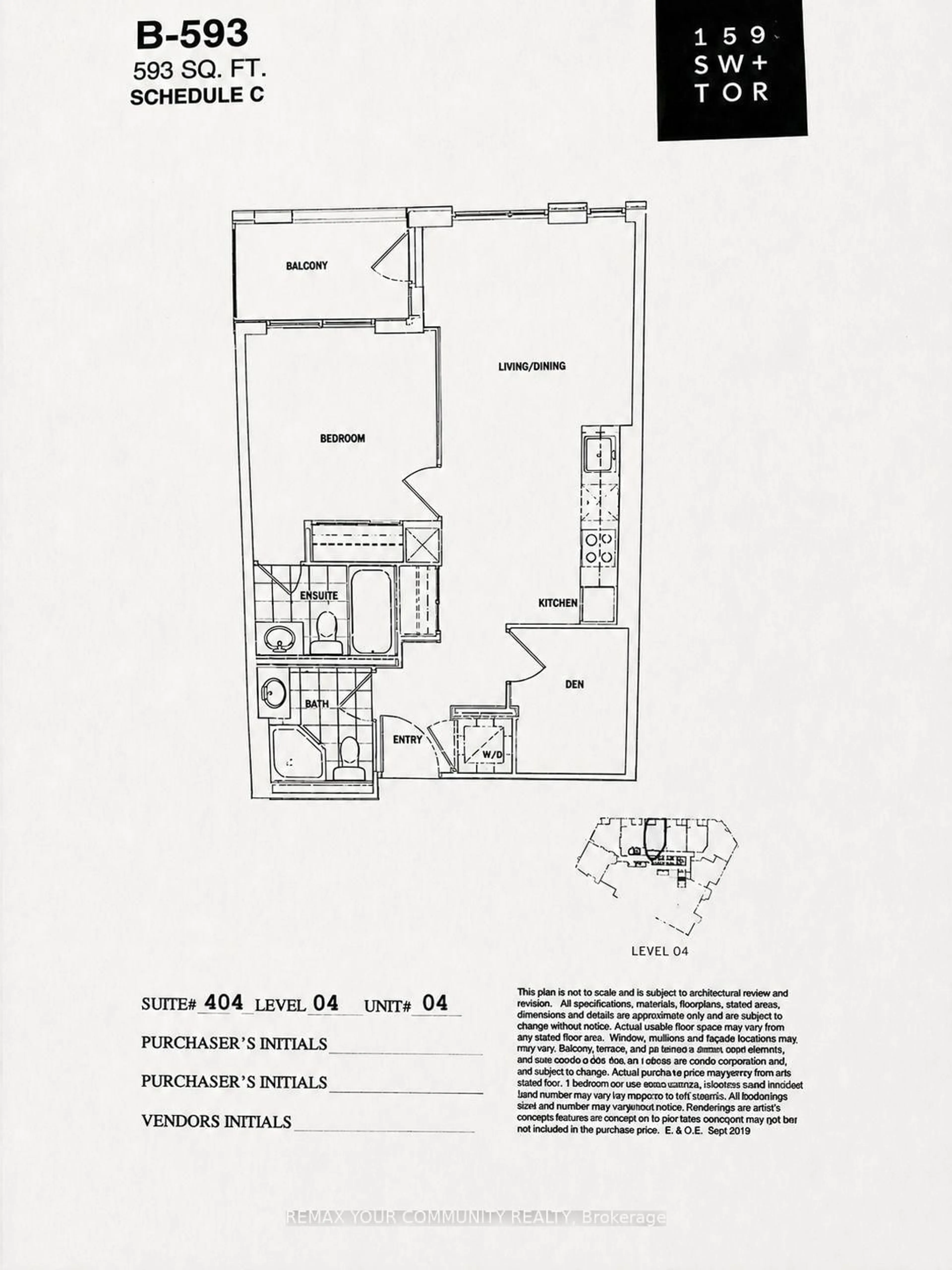 Floor plan for 159 Wellesley St #404, Toronto Ontario M4Y 0H5