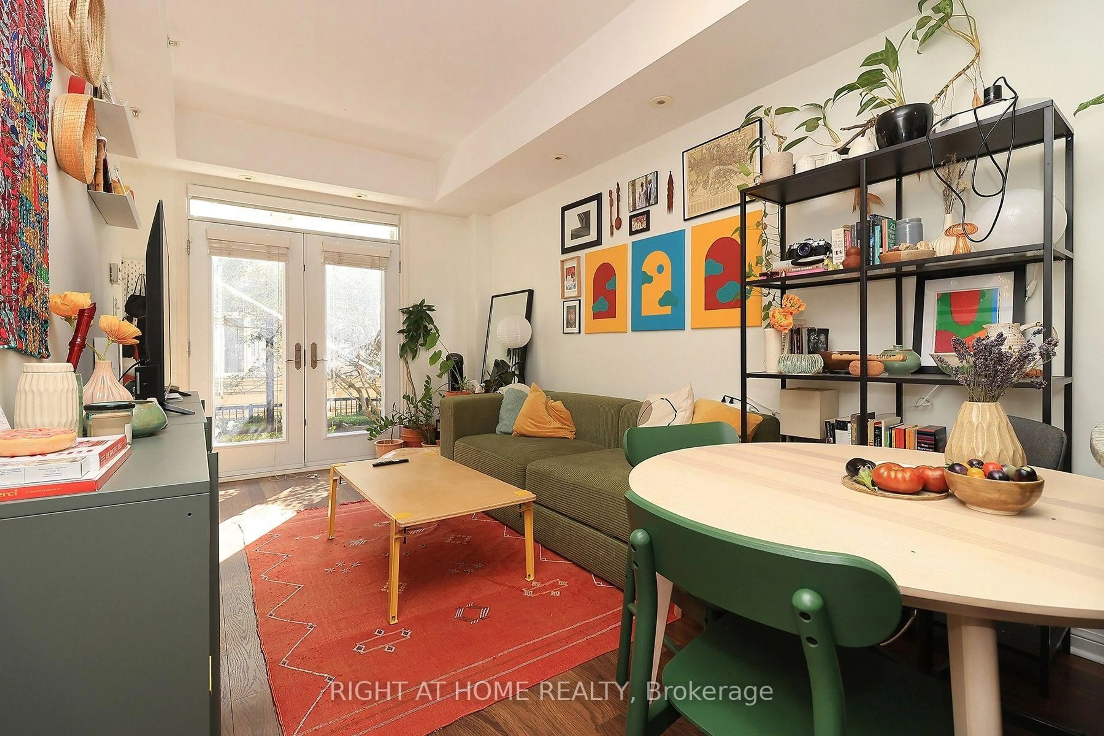 Living room with furniture, unknown for 78 Carr St #TH12, Toronto Ontario M5T 1B7