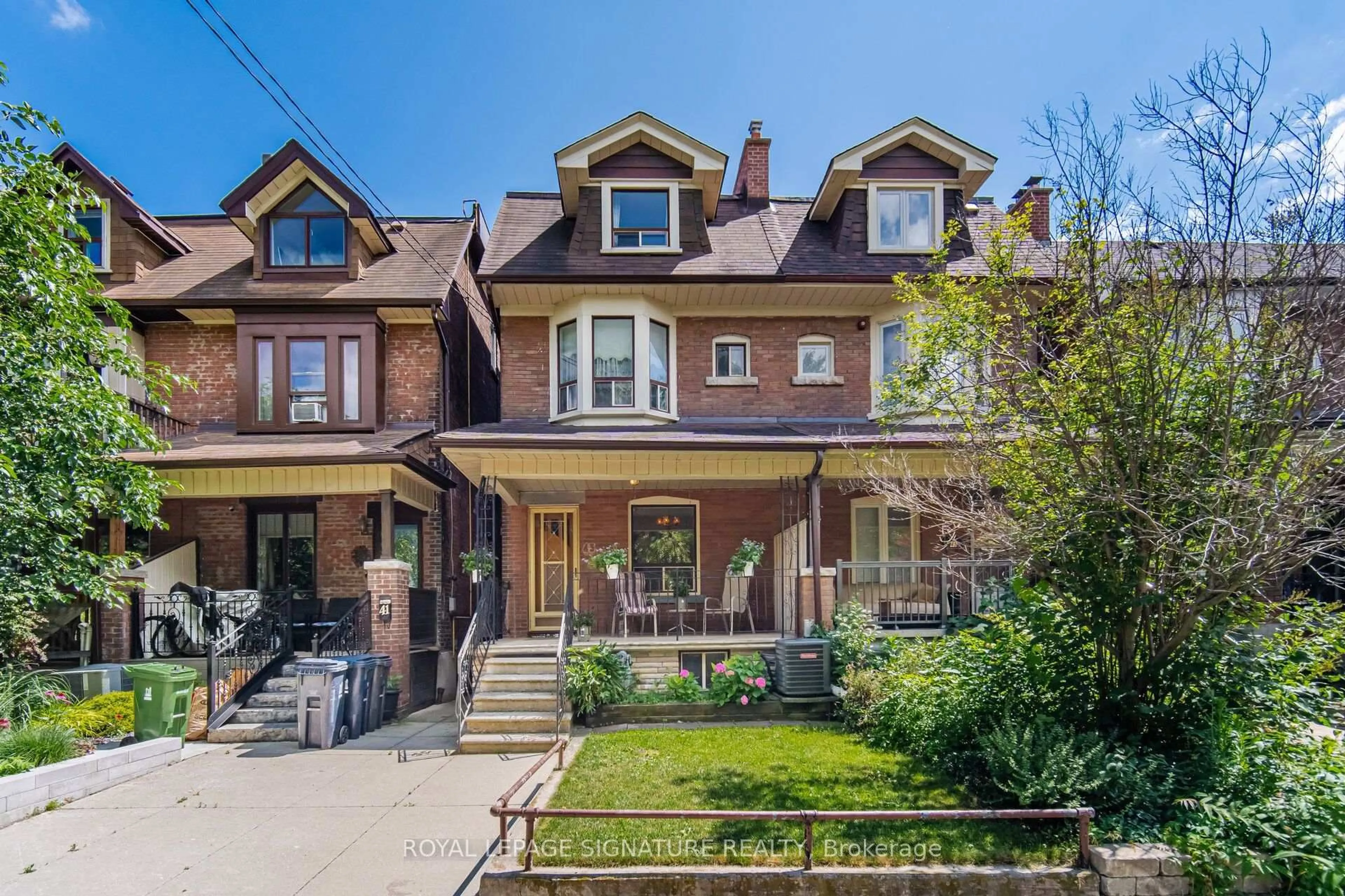 Home with brick exterior material, street for 43 Marchmount Rd, Toronto Ontario M6G 2A8